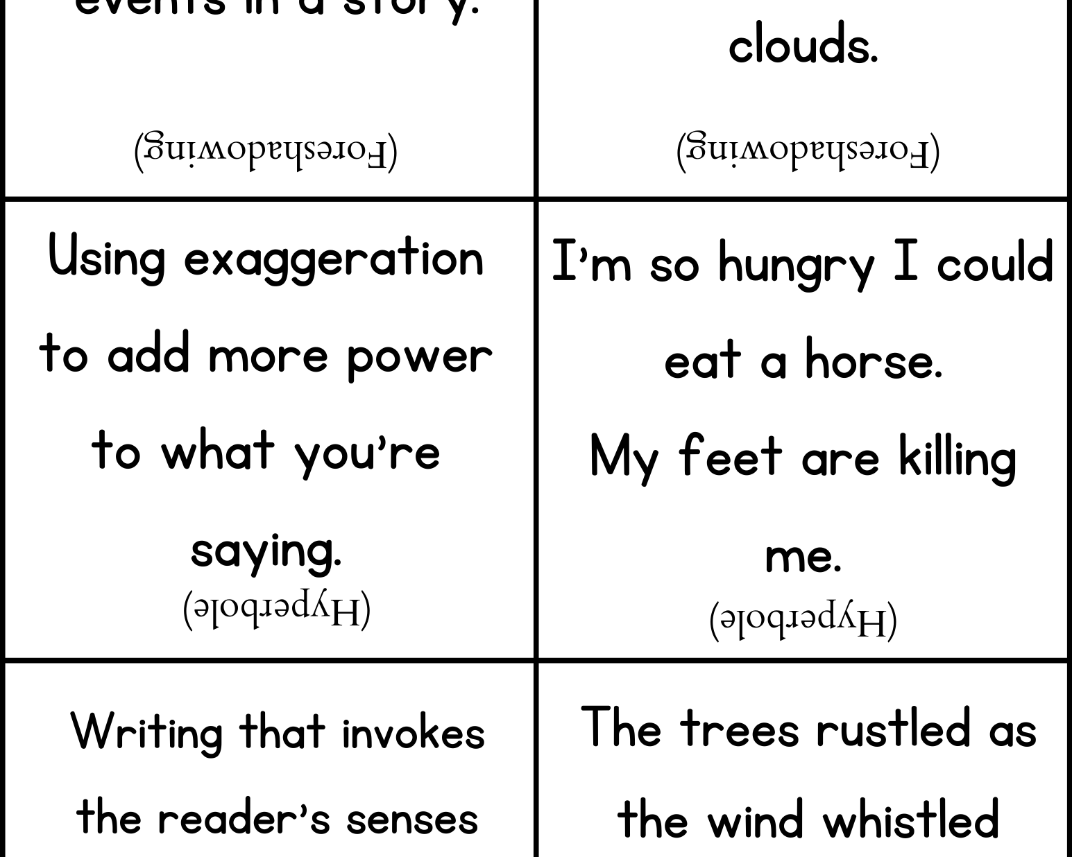 Literary Devices Bingo - This Resource Is Great For Grades 7-8.