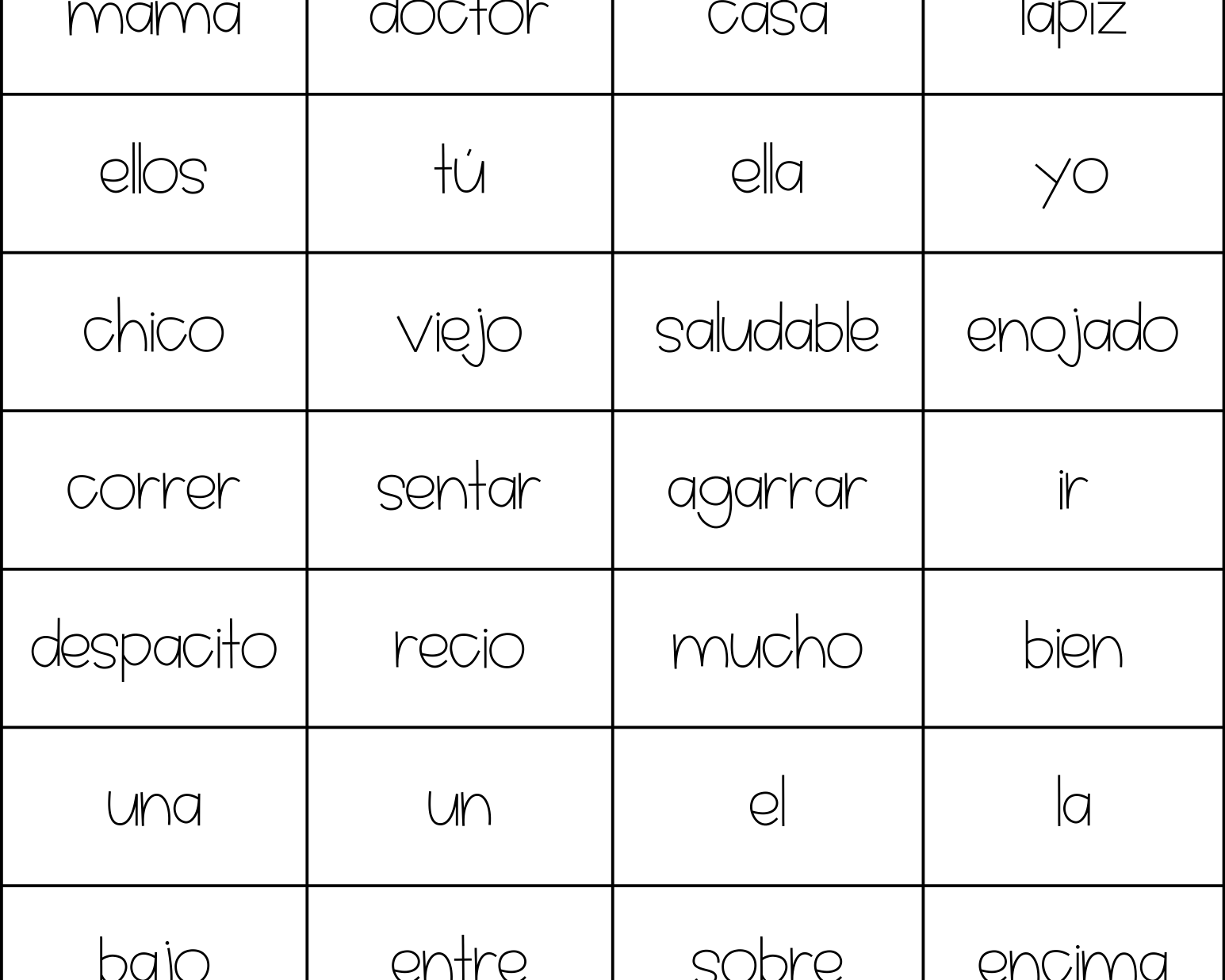 Parts Of Speech - Spanish This Resource Is Great For Grades 2-3.