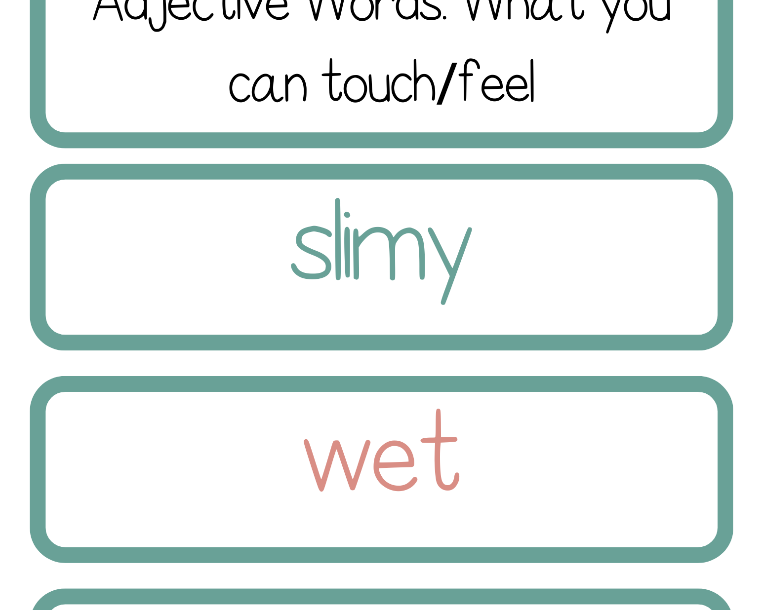Adjective Word Trios | The Additive Word Trios Item Is A Set Of 36 Sets Three Words That Cover All