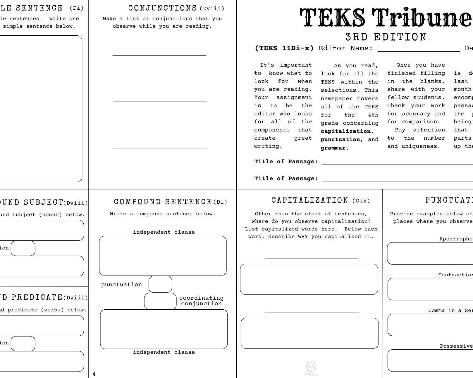 Teks Tribune - 3Rd Grade Edition