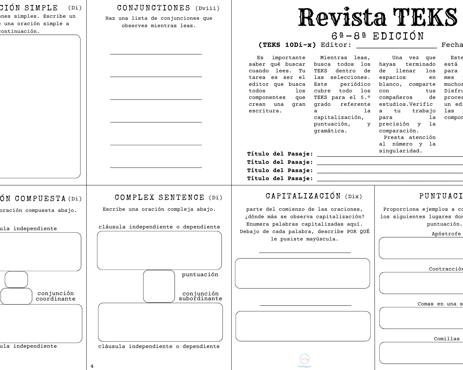 Teks Tribune Tools: Editing & Revising - 6Th - 8Th Grade Edition Spanish