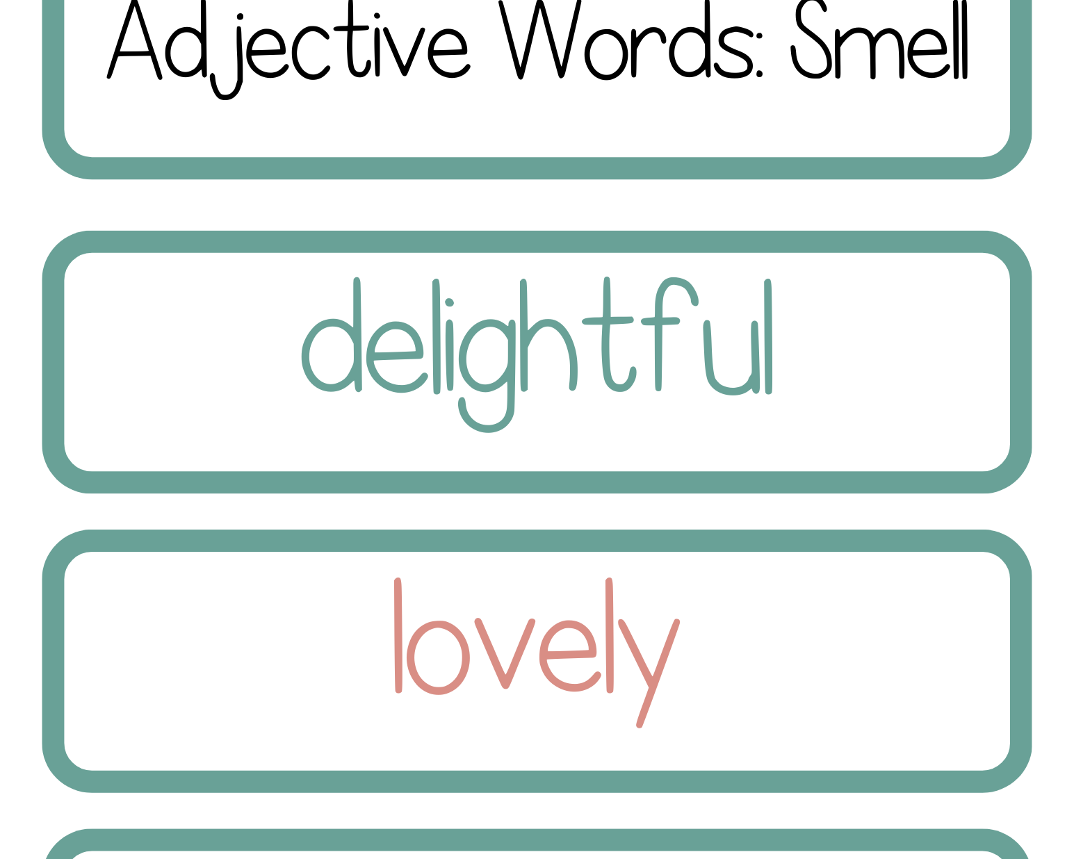 Adjective Word Trios | The Additive Word Trios Item Is A Set Of 36 Sets Three Words That Cover All