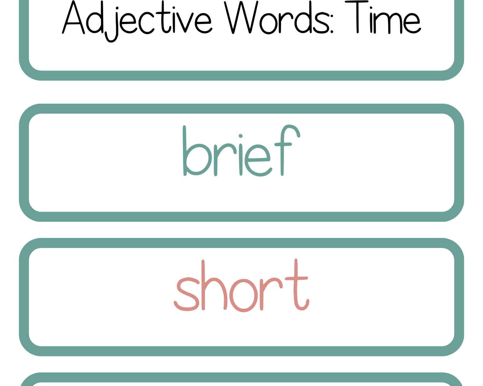 Adjective Word Trios | The Additive Word Trios Item Is A Set Of 36 Sets Three Words That Cover All
