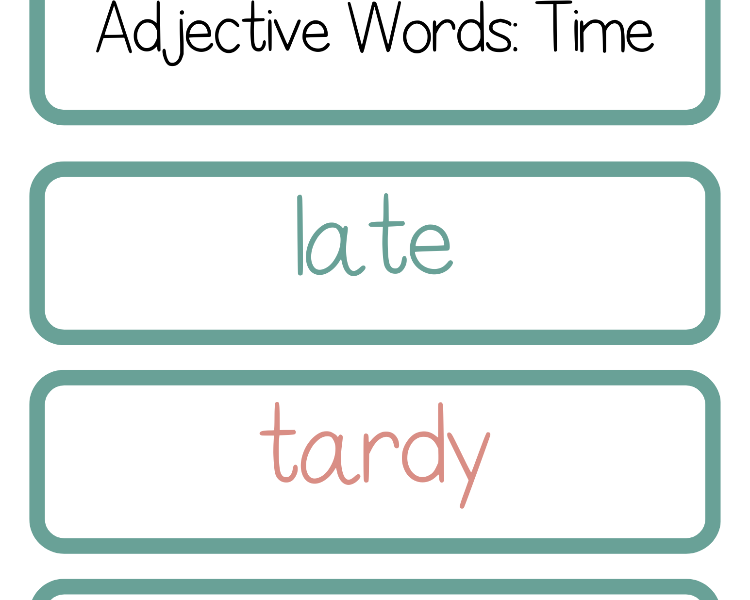 Adjective Word Trios | The Additive Word Trios Item Is A Set Of 36 Sets Three Words That Cover All