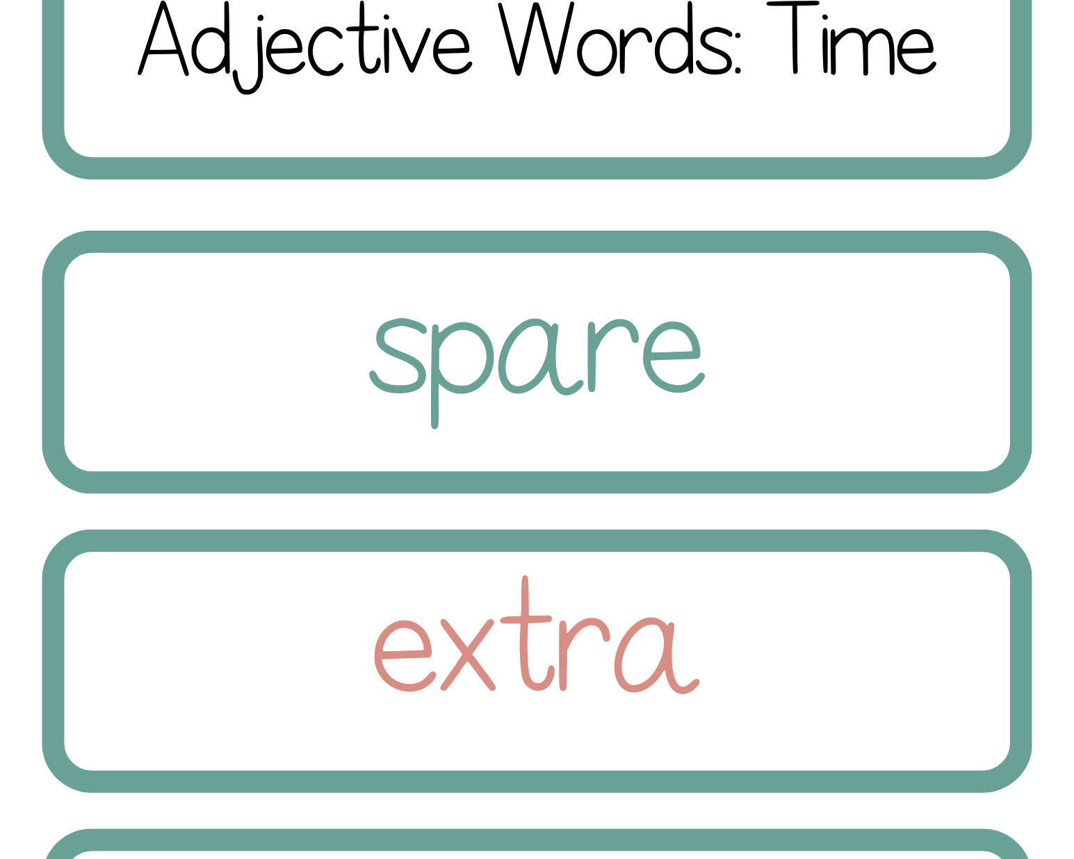Adjective Word Trios | The Additive Word Trios Item Is A Set Of 36 Sets Three Words That Cover All