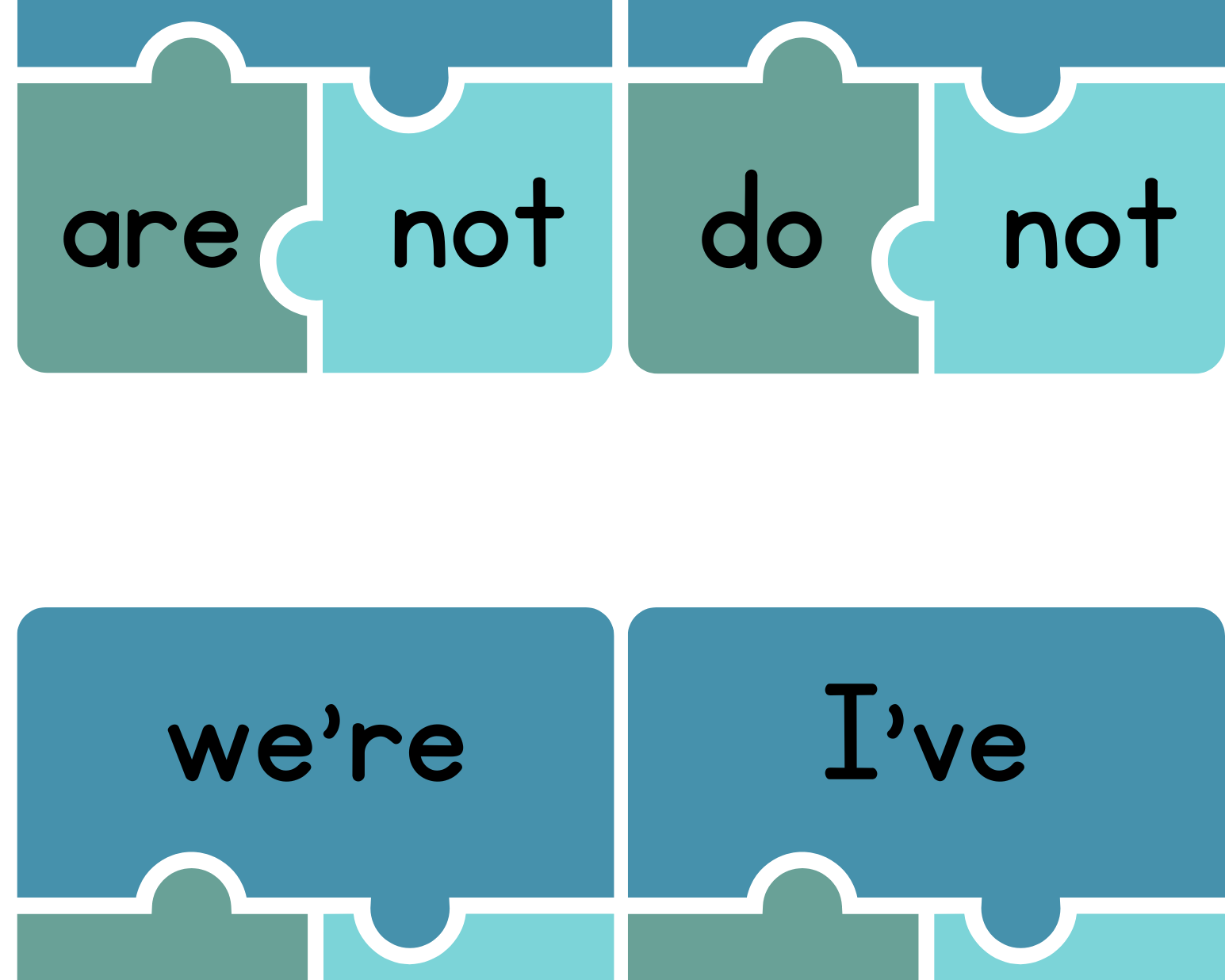 Contraction Puzzles Activity - This Resource Is Great For Grades 2-3.