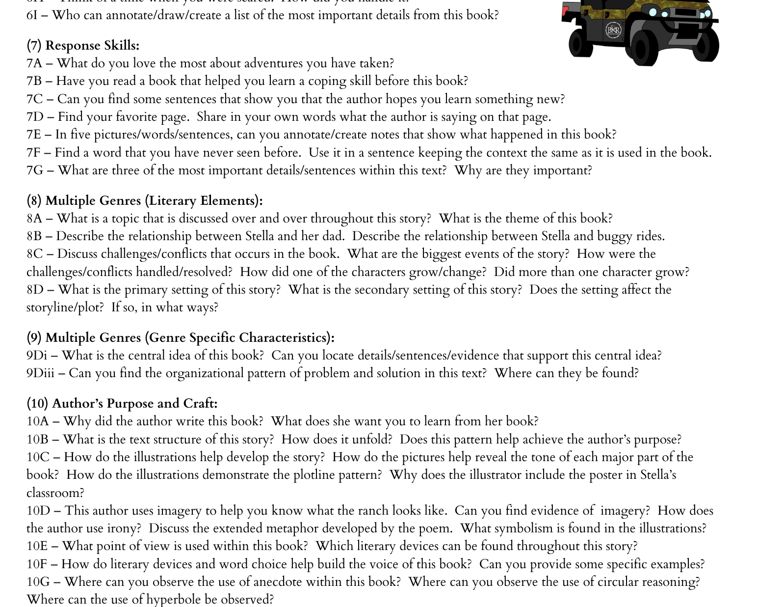 Buggy Rides | Study Guide