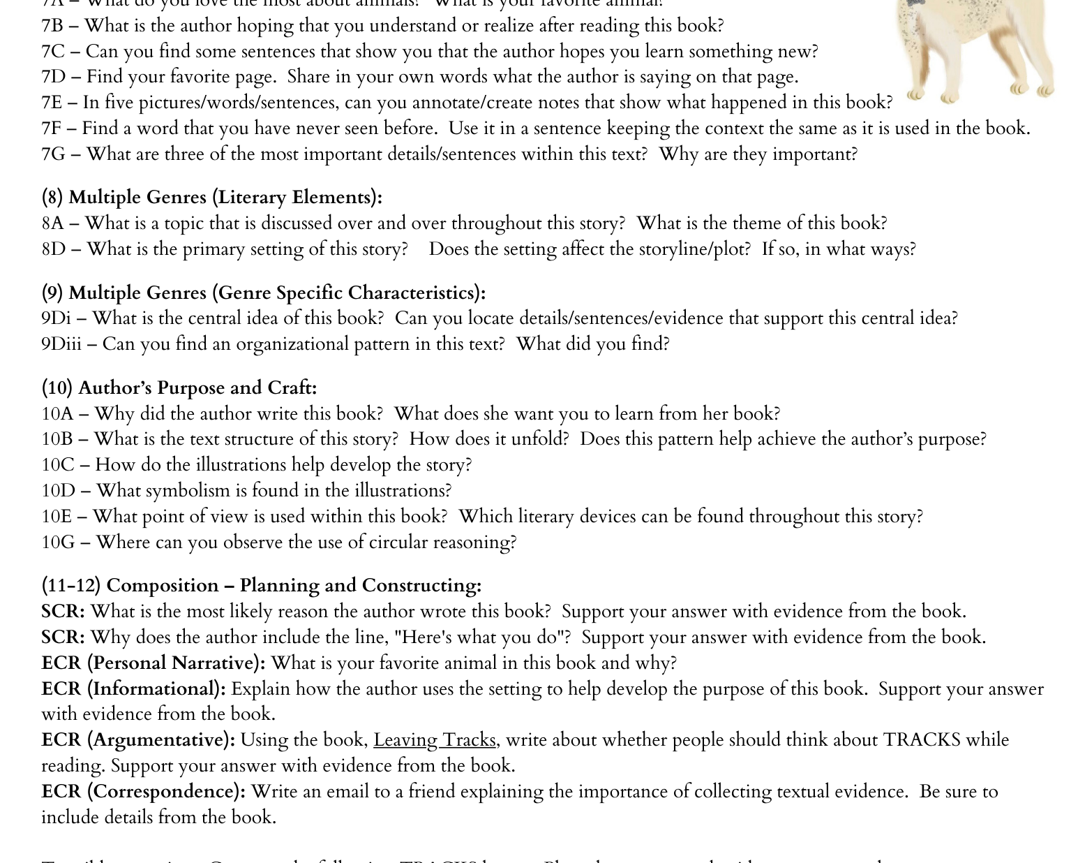 Leaving Tracks | Study Guide