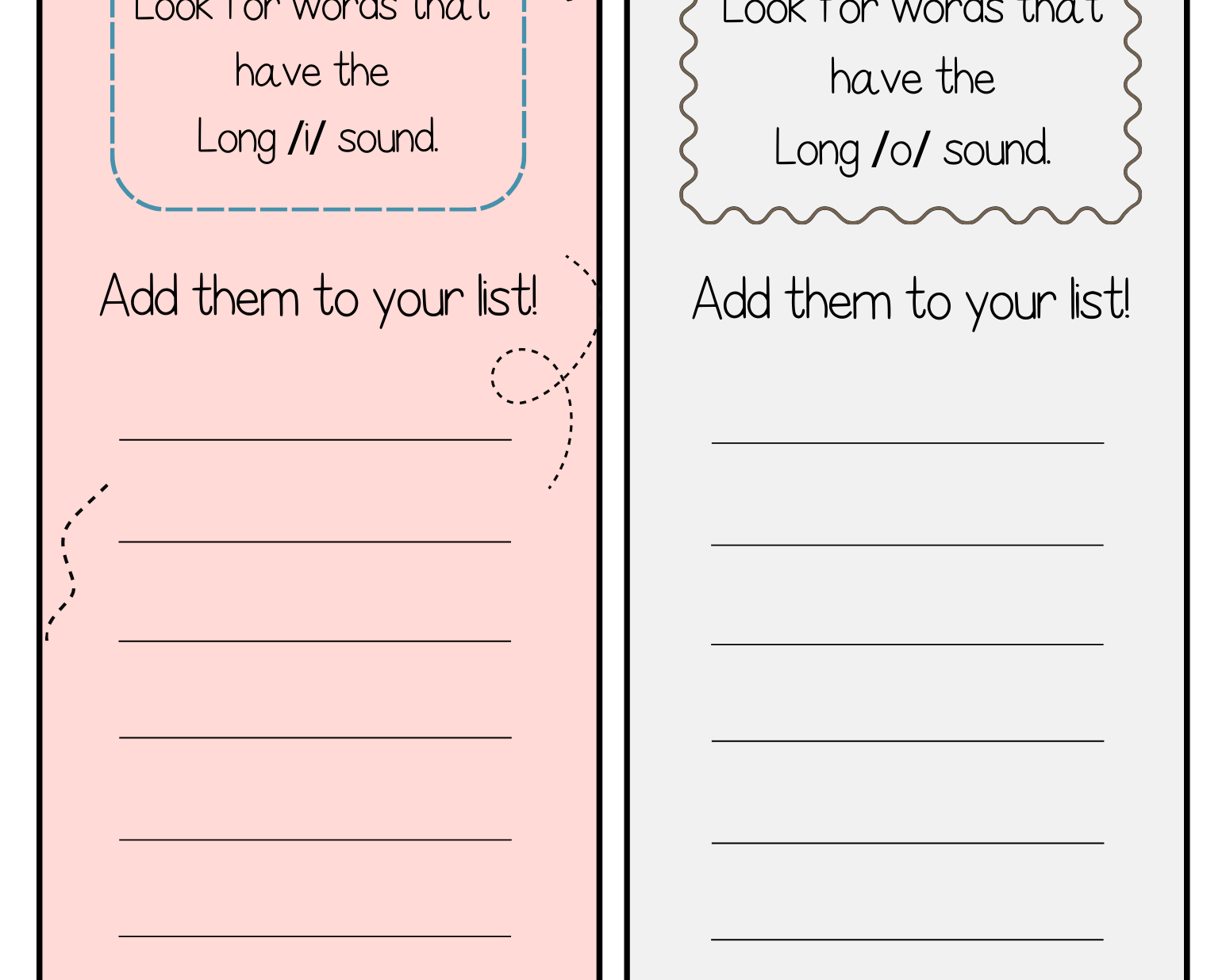 Bookmark It! | This Activity Allows Students To Develop Language Skills Pronunciation And Literacy