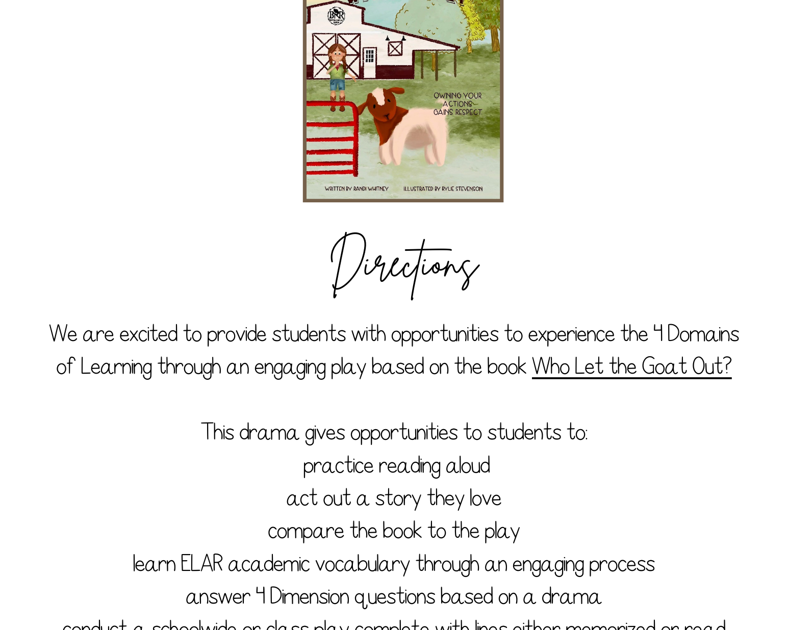 A Drama Experience | Who Let The Goat Out