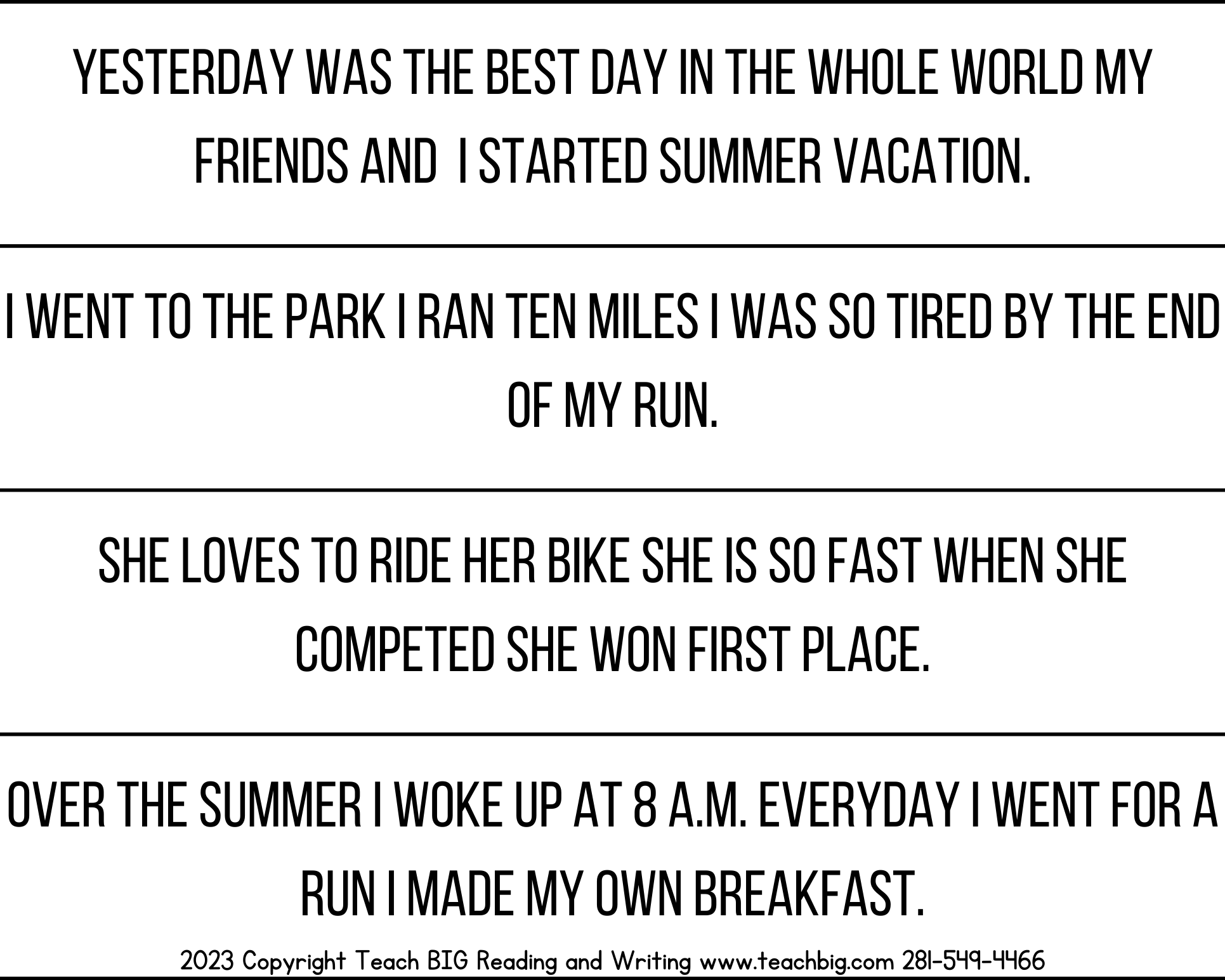 Stop Running Run-On Sentences Activity - This Resource Is Great For Grades 7-8.