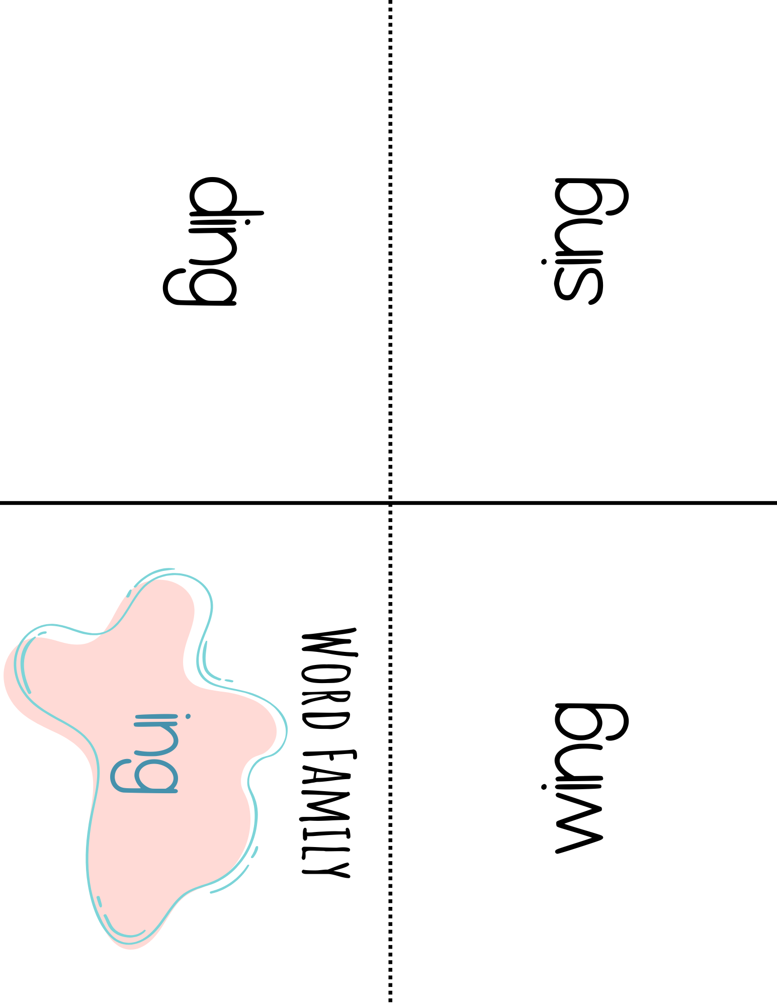 Word Family Books - Ing: This Word Family Booklet Emphasizes The Ing. It Goes Great In A Station Or