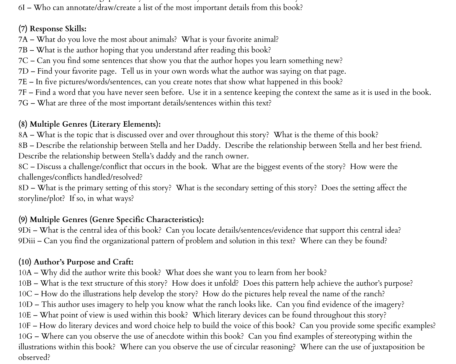 Who Let The Goat Out | Study Guide