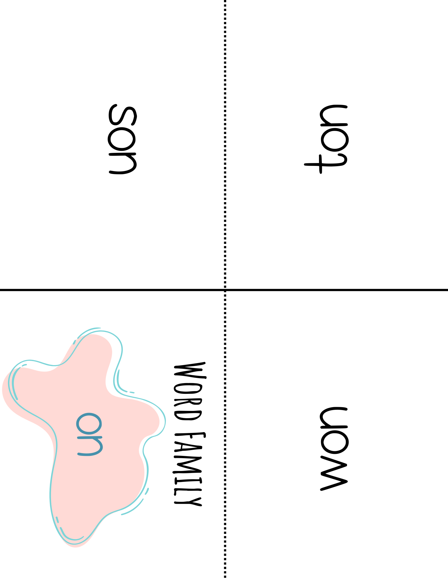 Word Family Books - On: This Word Family Booklet Emphasizes The On. It Goes Great In A Station Or