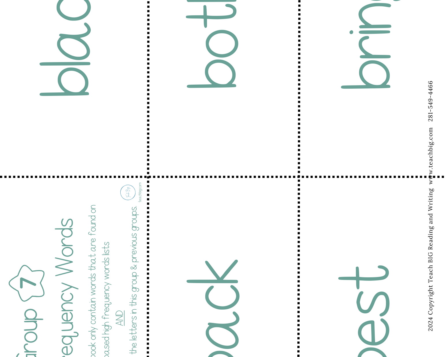 High Frequency Words Booklet - Group 7 | These High Frequency Booklets Are Paramount When