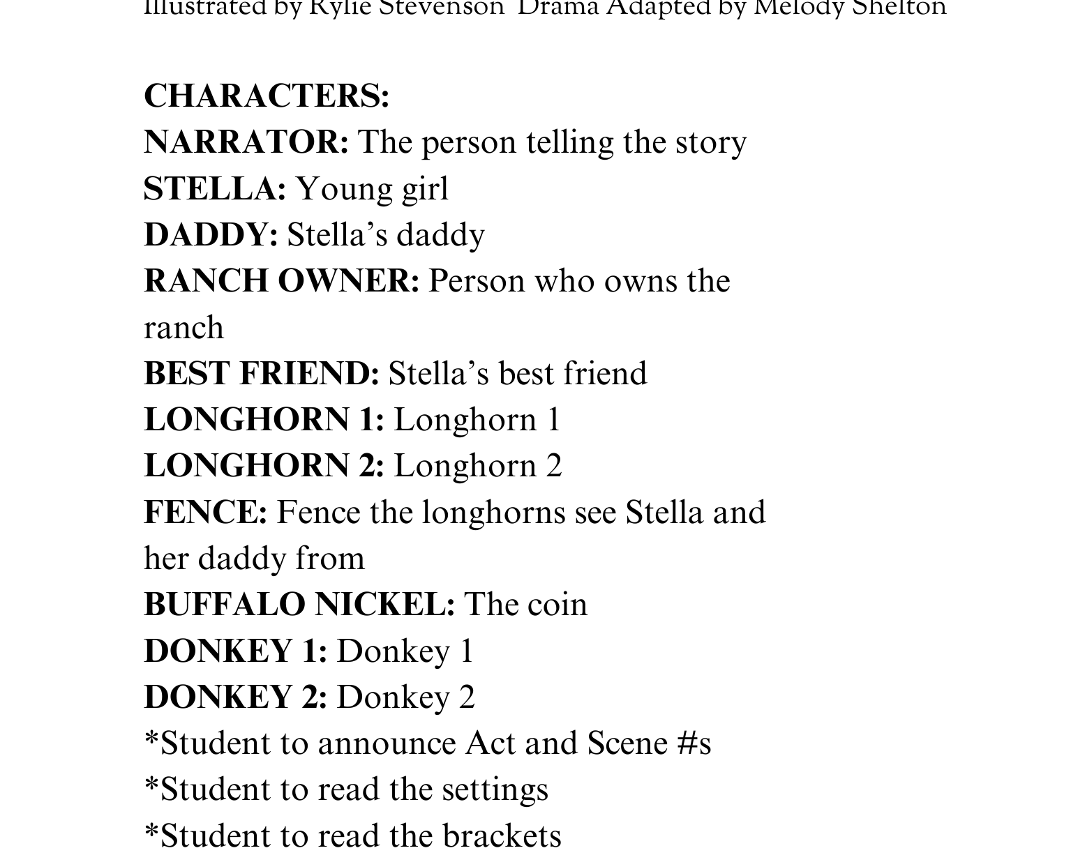 A Drama Experience | Buffalo Nickel Ranch