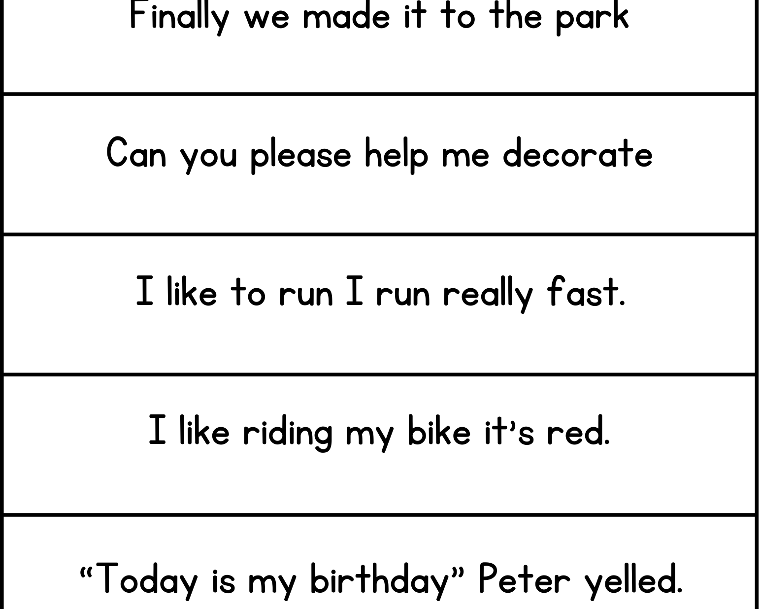 Missing Punctuation Activity - This Resource Is Great For Grades 4-6.