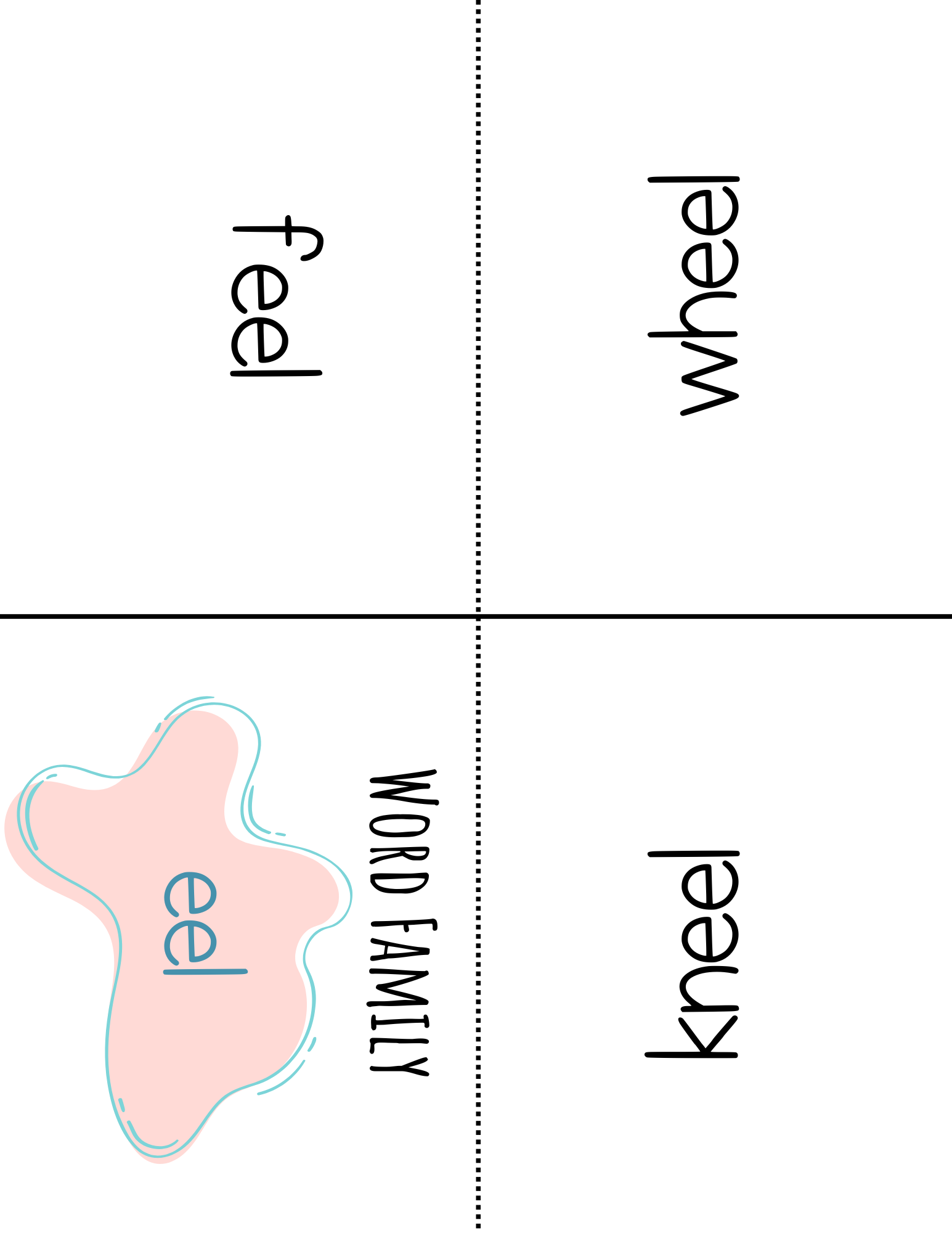 Word Family Books - Eel: This Word Family Booklet Emphasizes The Eel. It Goes Great In A Station Or
