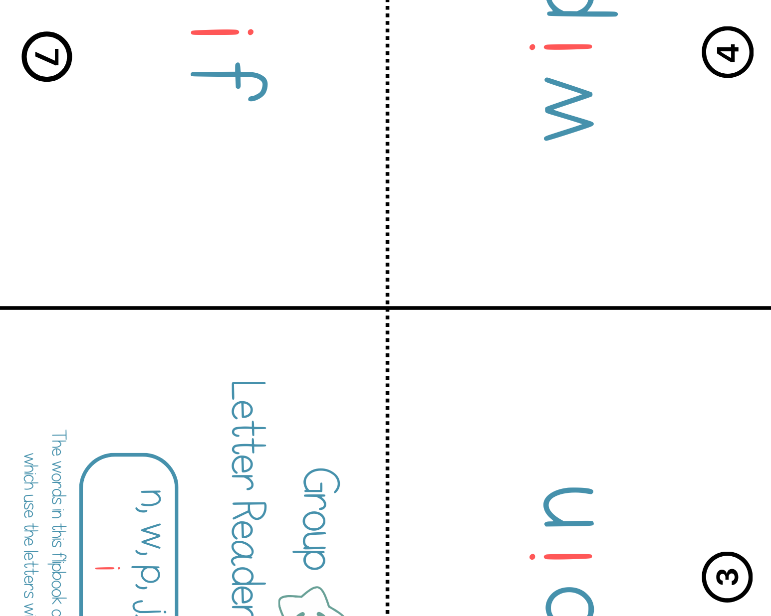 Letter Readers Group 3 (N W P J F):  Each Reader Book Focuses Only On The Letters From That