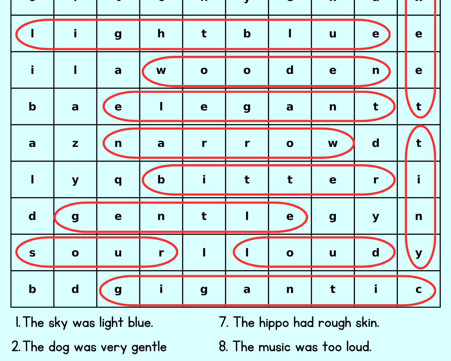 Adjective Word Search - This Resource Is Great For Grades 2-3.