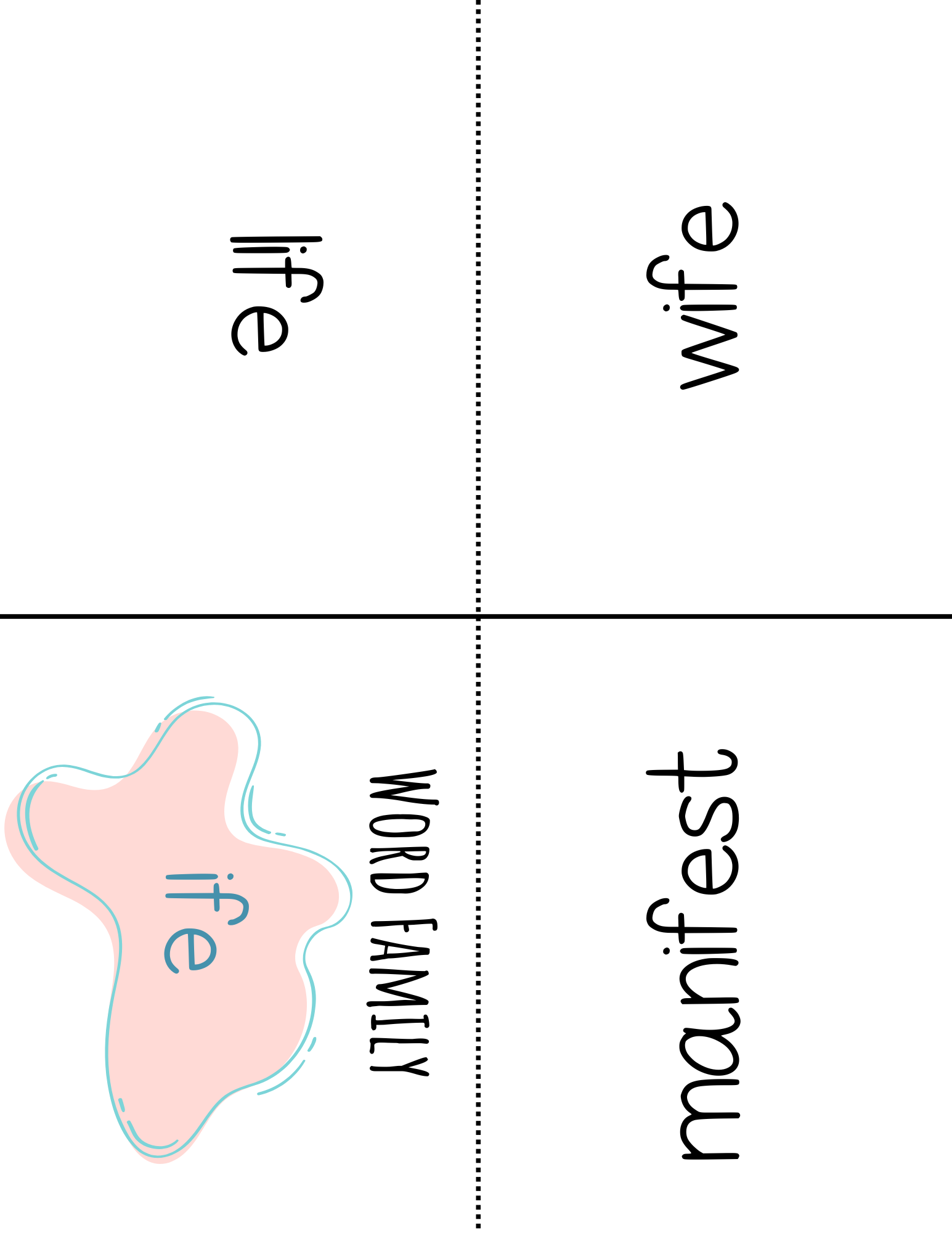 Word Family Books - Ife: This Word Family Booklet Emphasizes The Ife. It Goes Great In A Station Or