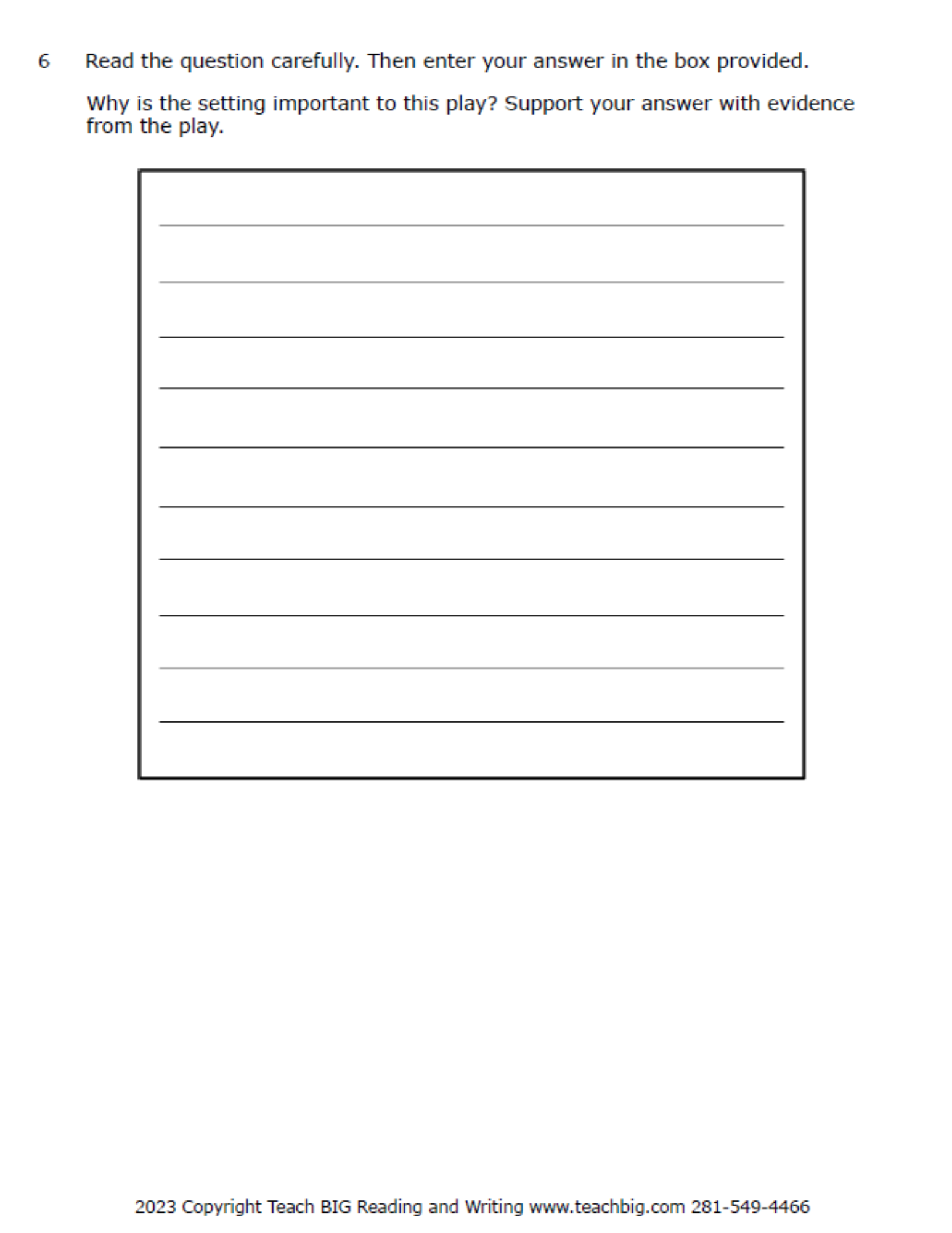 Passage Practice: Drama - 3Rd Grade Summer Troubles