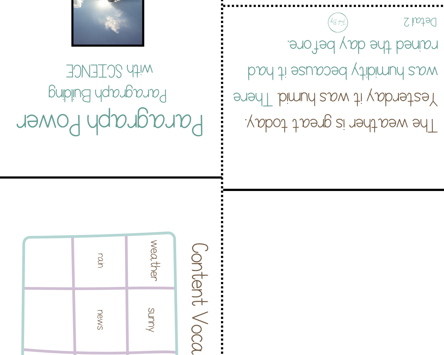 Paragraph Power Science Weather | Whether It Is A Small Group Paired Student Activity Or An