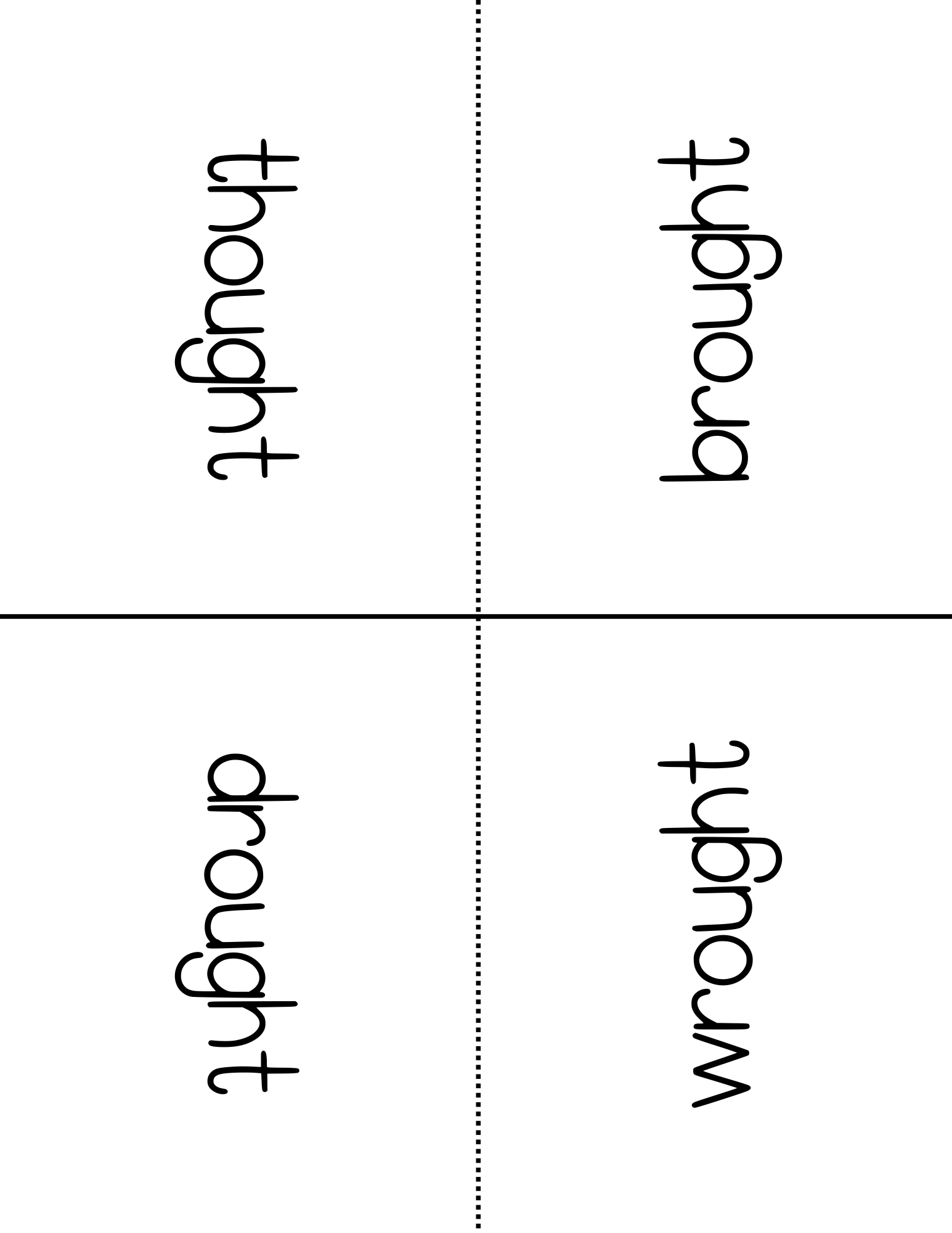 Word Family Books - Ought: This Word Family Booklet Emphasizes The Ought. It Goes Great In A