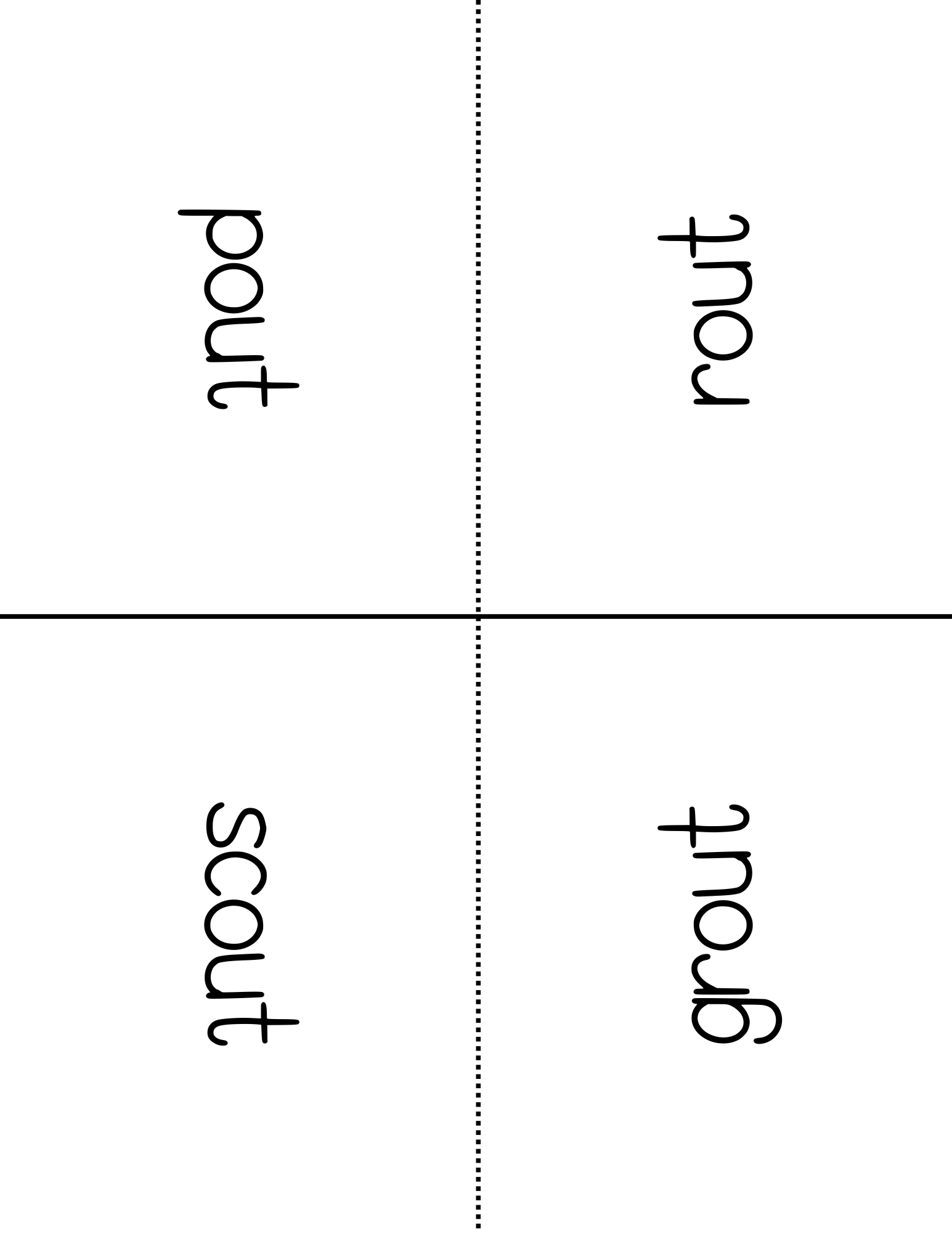 Word Family Books - Out: This Word Family Booklet Emphasizes The Out. It Goes Great In A Station Or
