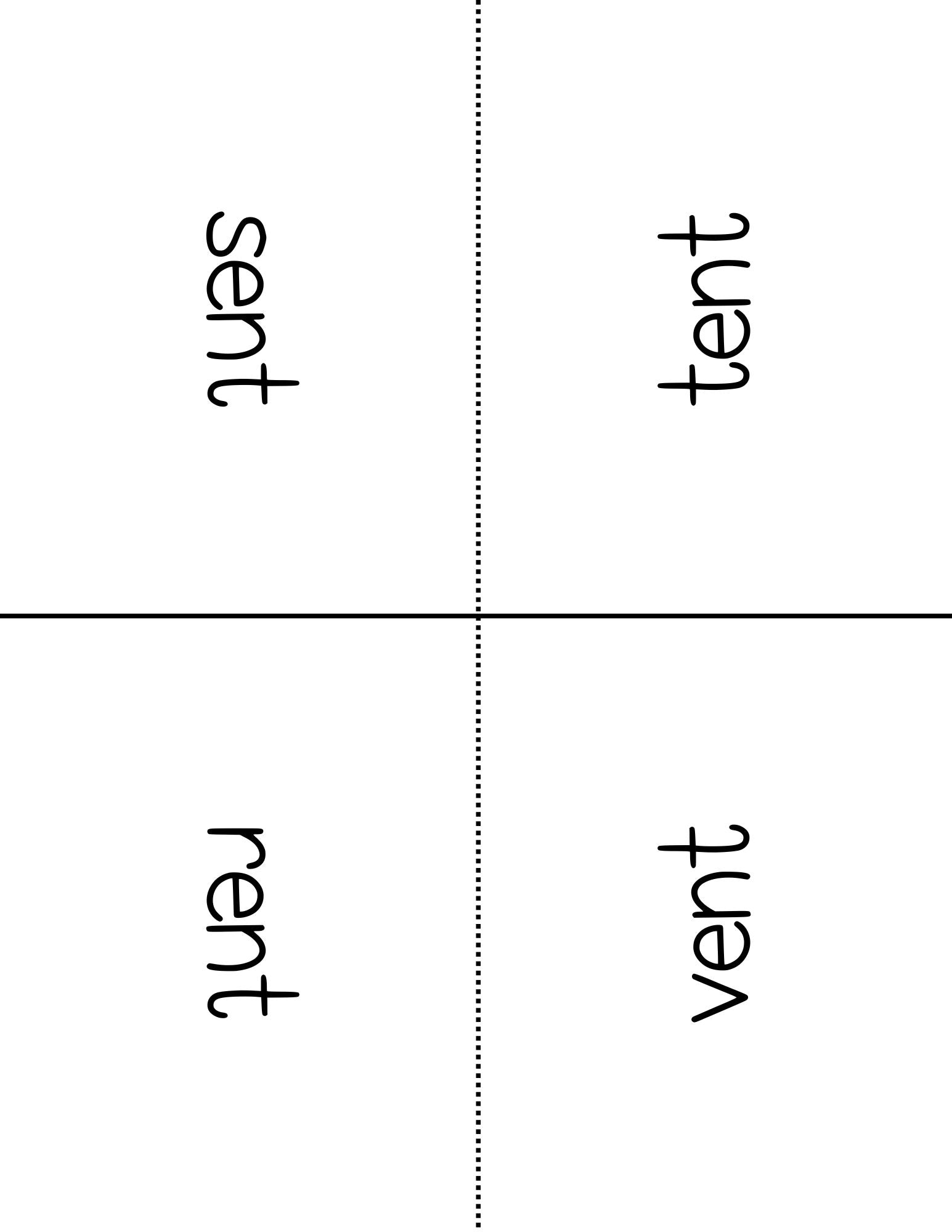 Word Family Books - Ent: This Word Family Booklet Emphasizes The Ent. It Goes Great In A Station Or