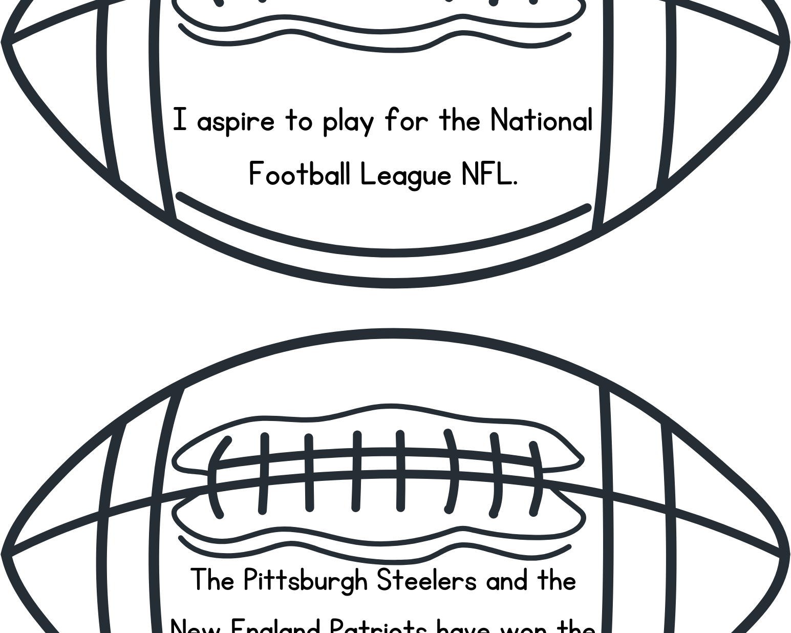 Punting Punctuation Activity - This Resource Is Great For Grades 7-8.