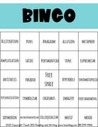 Literary Devices Bingo - This Resource Is Great For Grades 7-8.