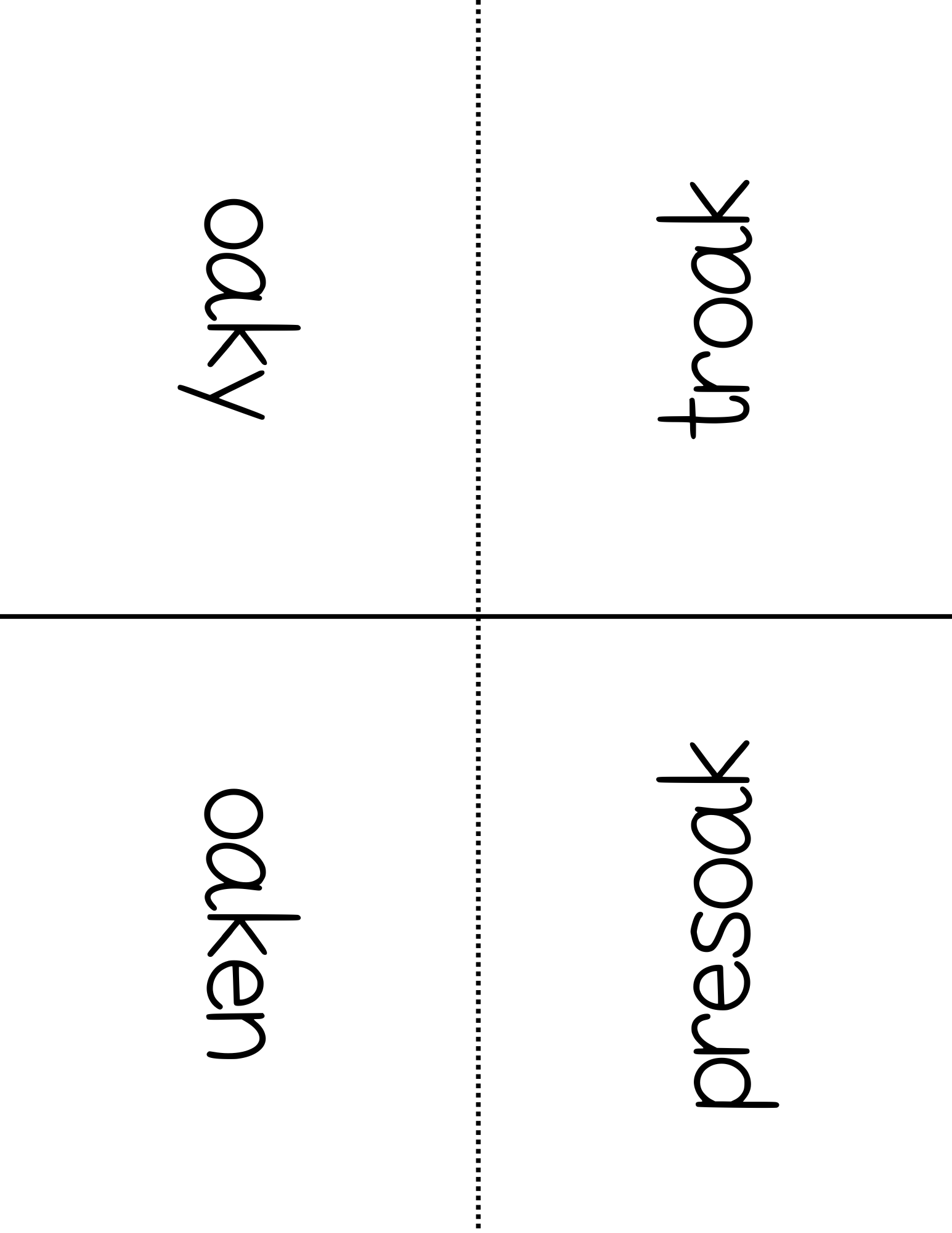 Word Family Books - Oak: This Word Family Booklet Emphasizes The Oak. It Goes Great In A Station Or