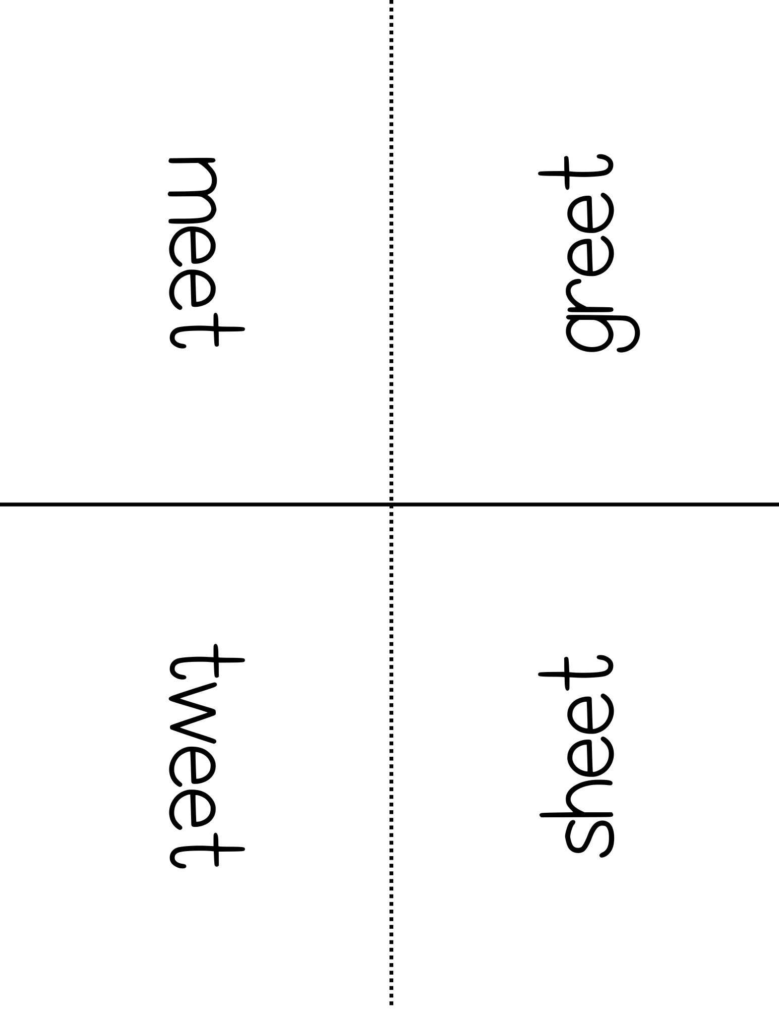 Word Family Books - Eet: This Word Family Booklet Emphasizes The Eet. It Goes Great In A Station Or