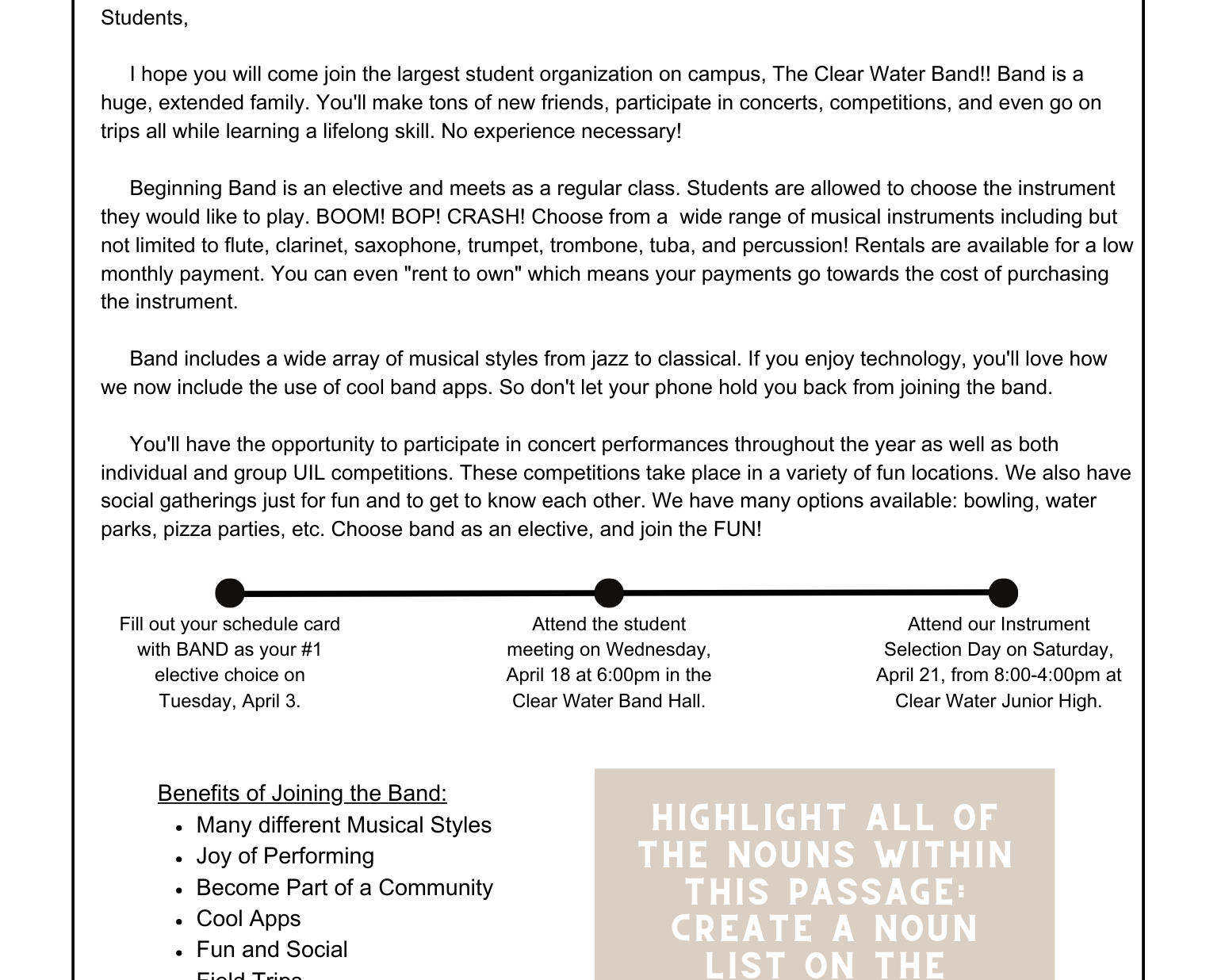 Teaching Central Idea