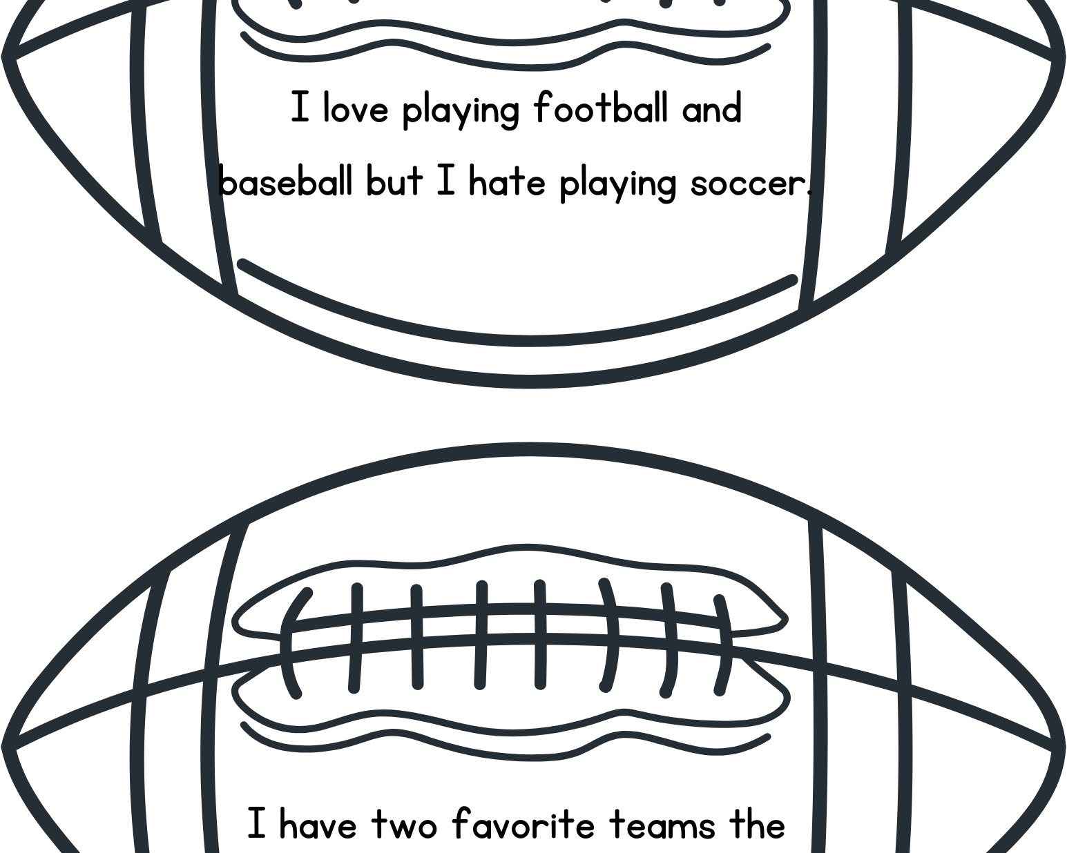 Punting Punctuation Activity - This Resource Is Great For Grades 7-8.