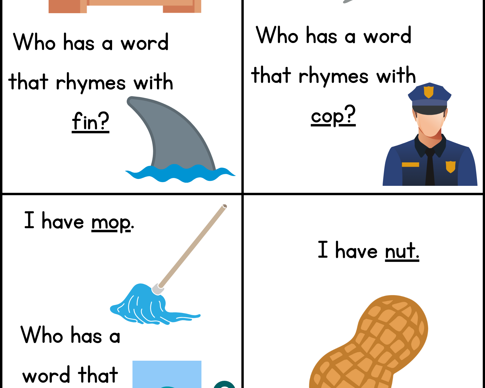 Rhyme Time:  A Fun Activity That Can Be Used In A Station Or Small Group.