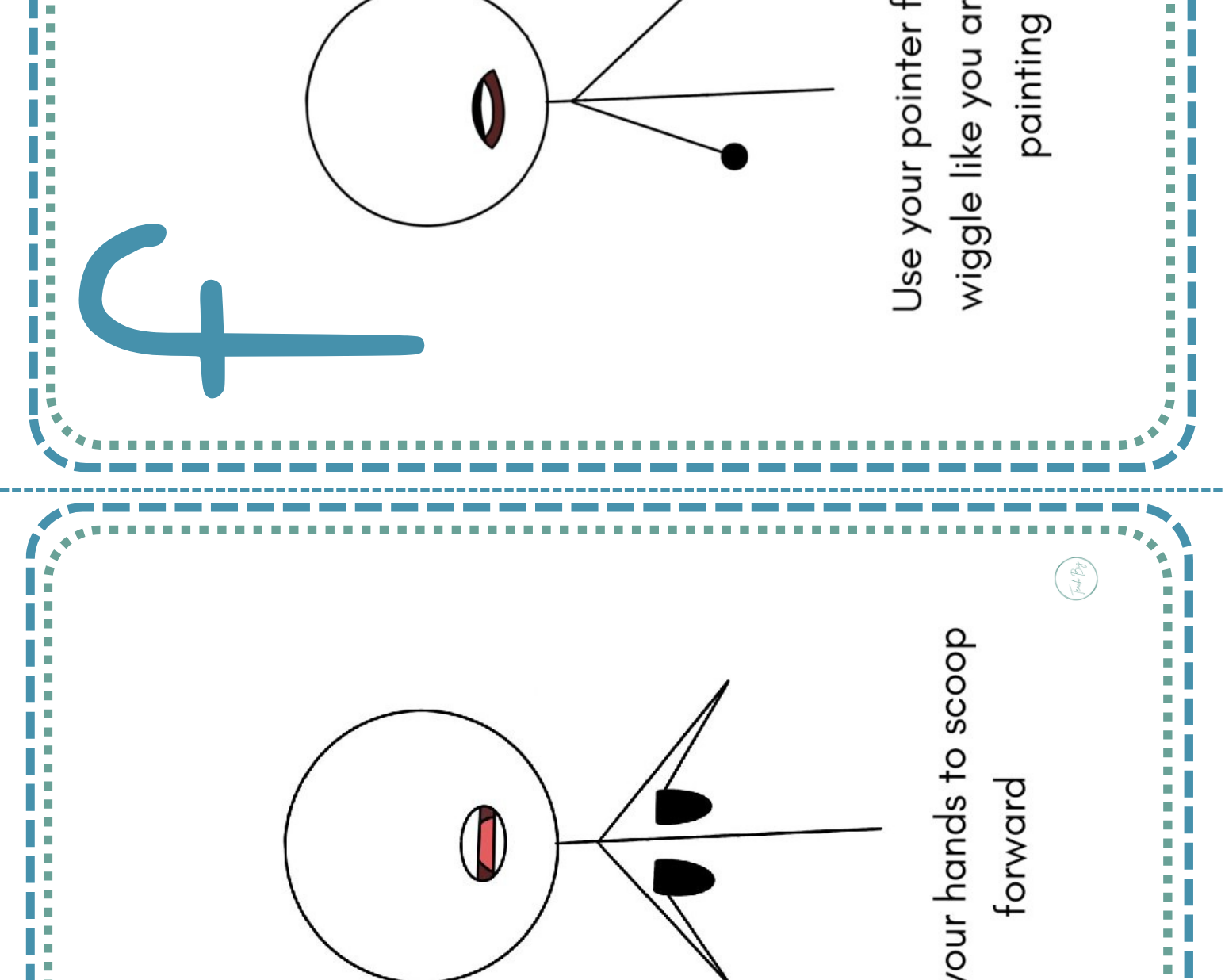 Alphabet Stick Figures Cumulative Flashcards