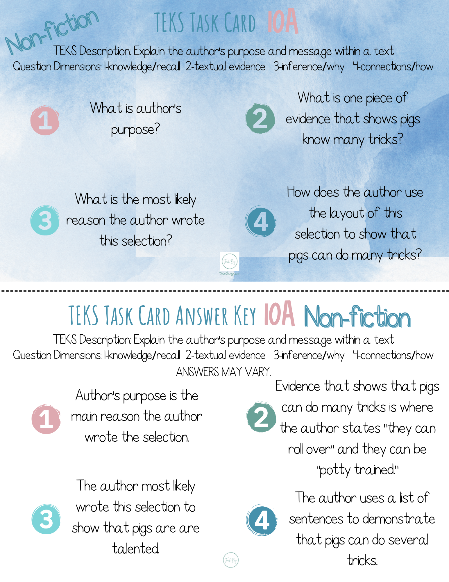 Teks Task Cards: 10A Social Studies Set 1