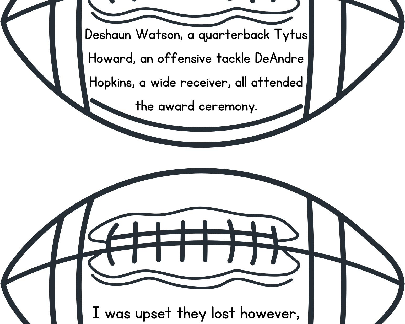 Punting Punctuation Activity - This Resource Is Great For Grades 7-8.