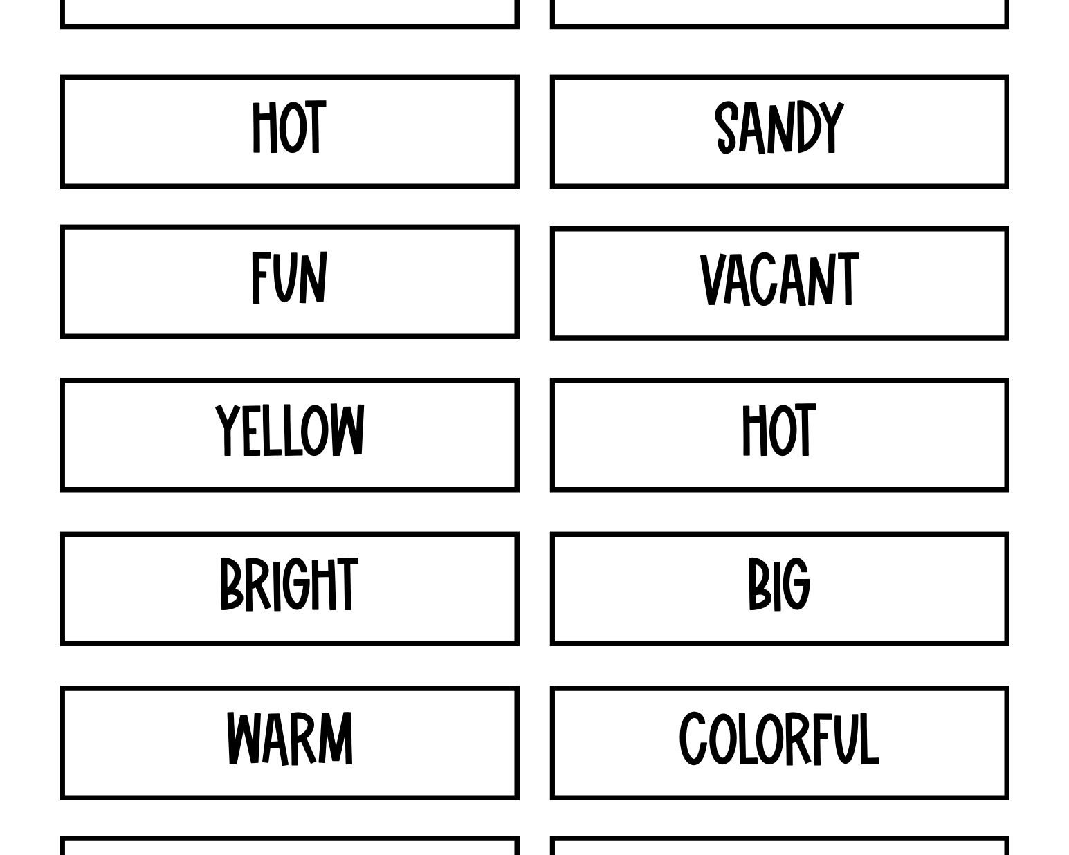 Adjective Postcards - This Resource Is Great For Grades 4-6.