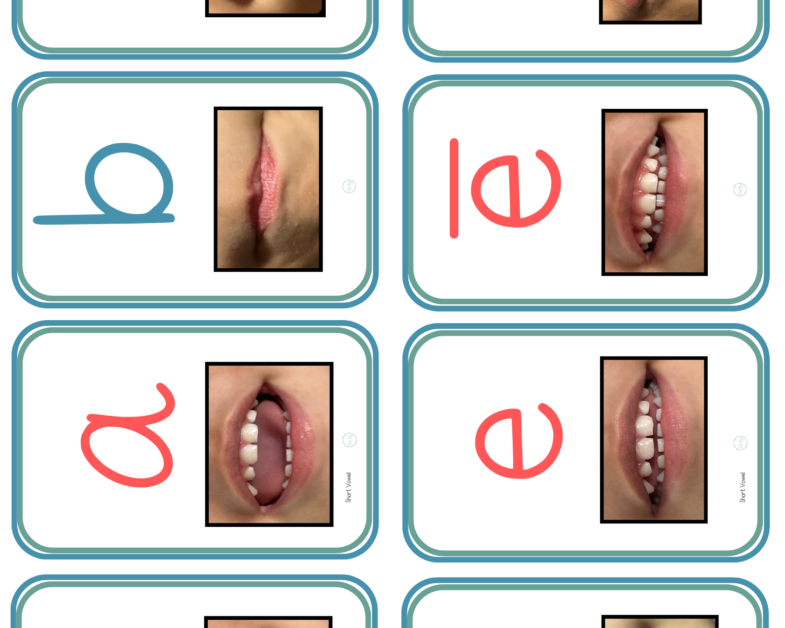 Alphabet Mouth Shapes | Flashcards