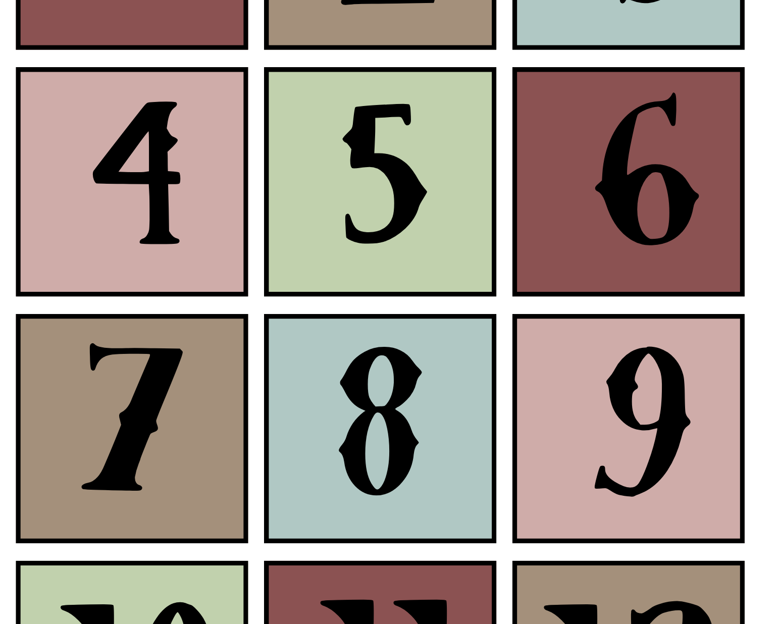 Calendar Set | Buffalo Nickel Ranch Theme