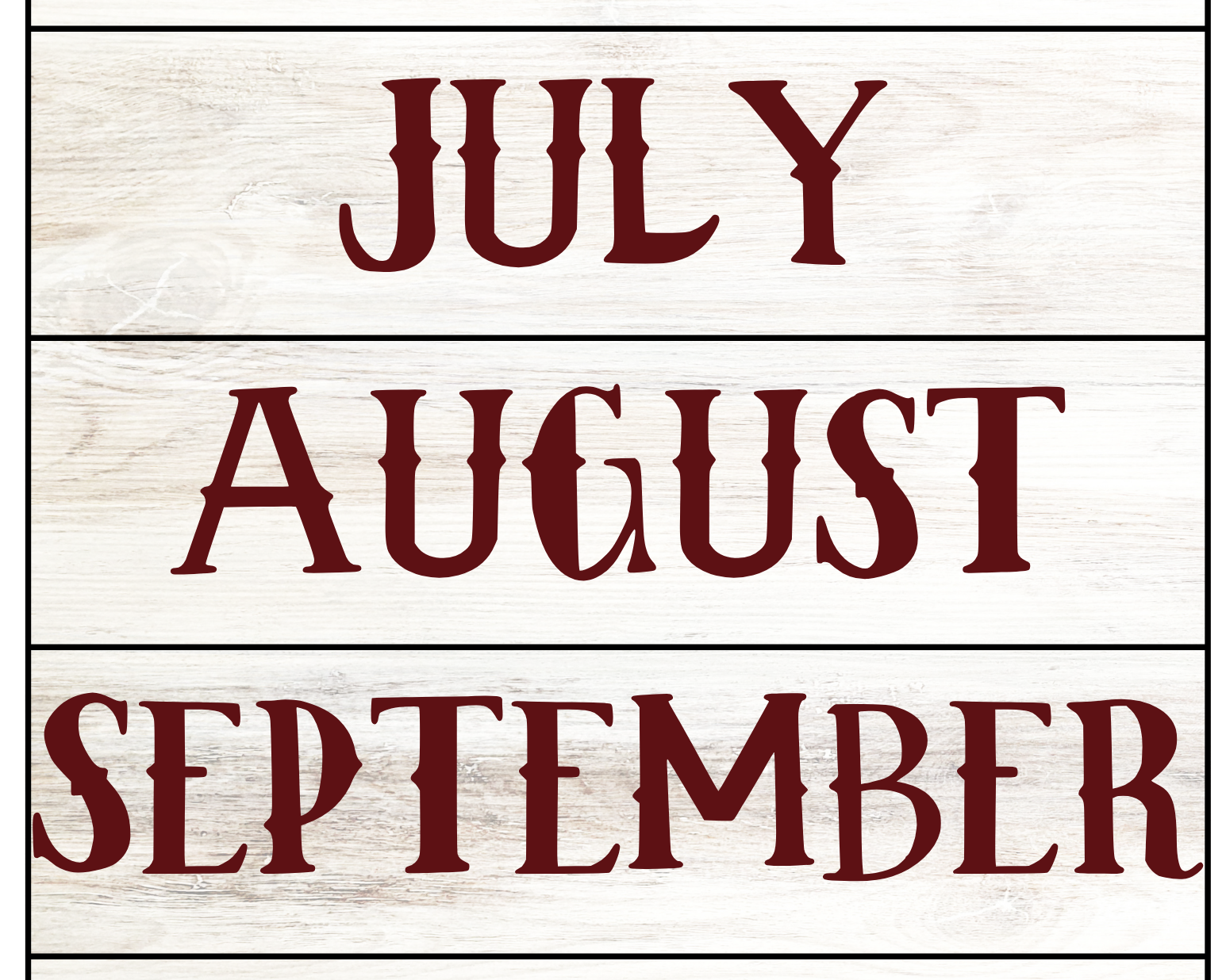 Calendar Set | Buffalo Nickel Ranch Theme