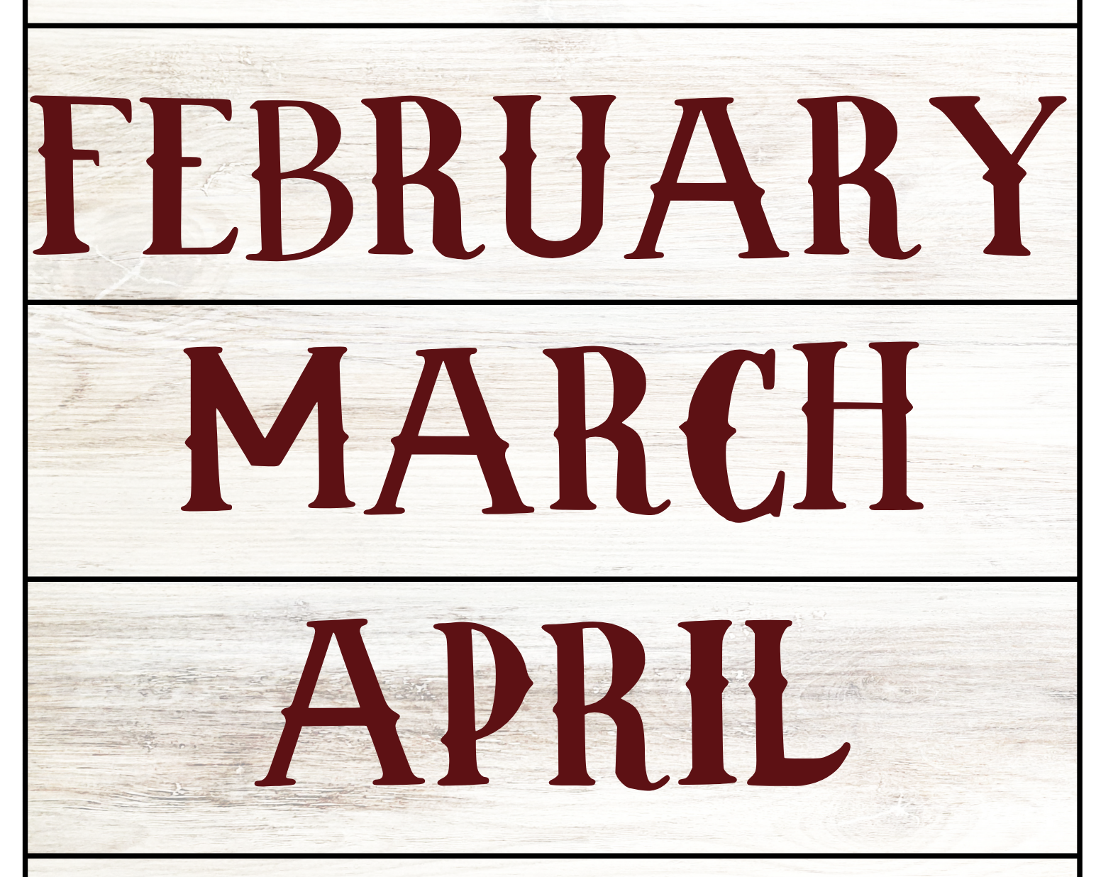 Calendar Set | Buffalo Nickel Ranch Theme