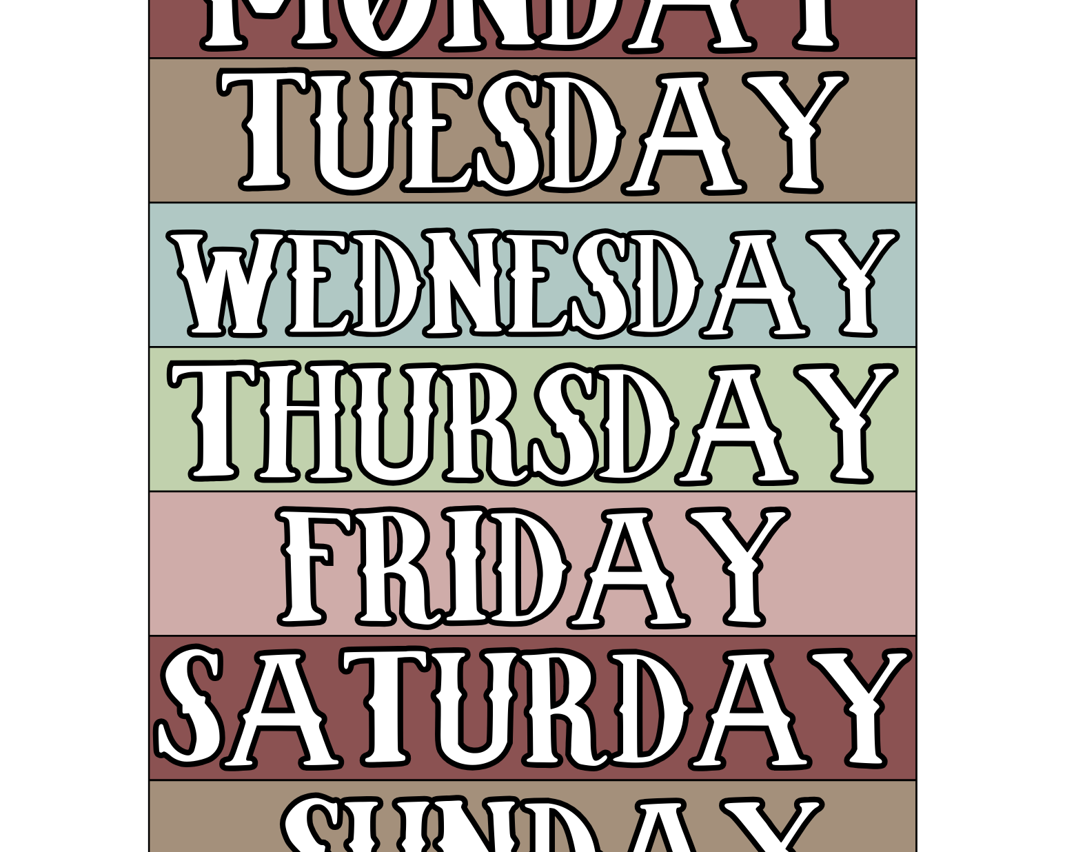 Calendar Set | Buffalo Nickel Ranch Theme