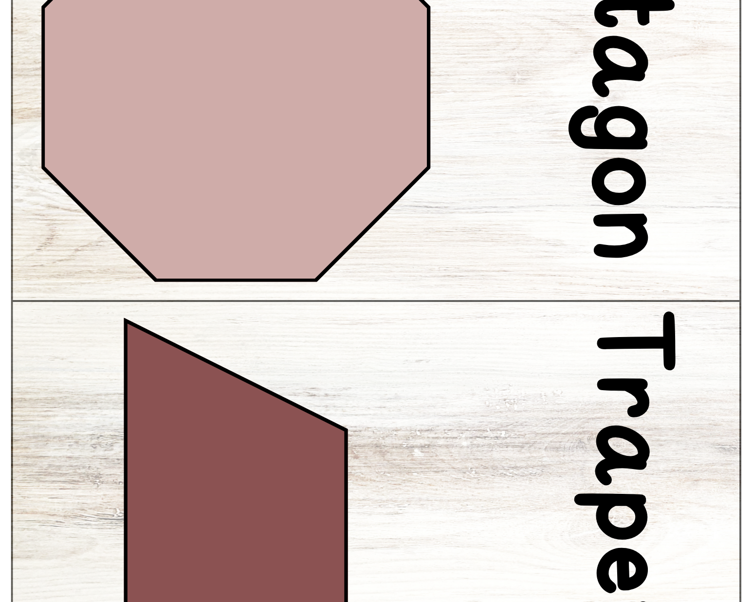 Color/Shape Posters | Buffalo Nickel Ranch Theme