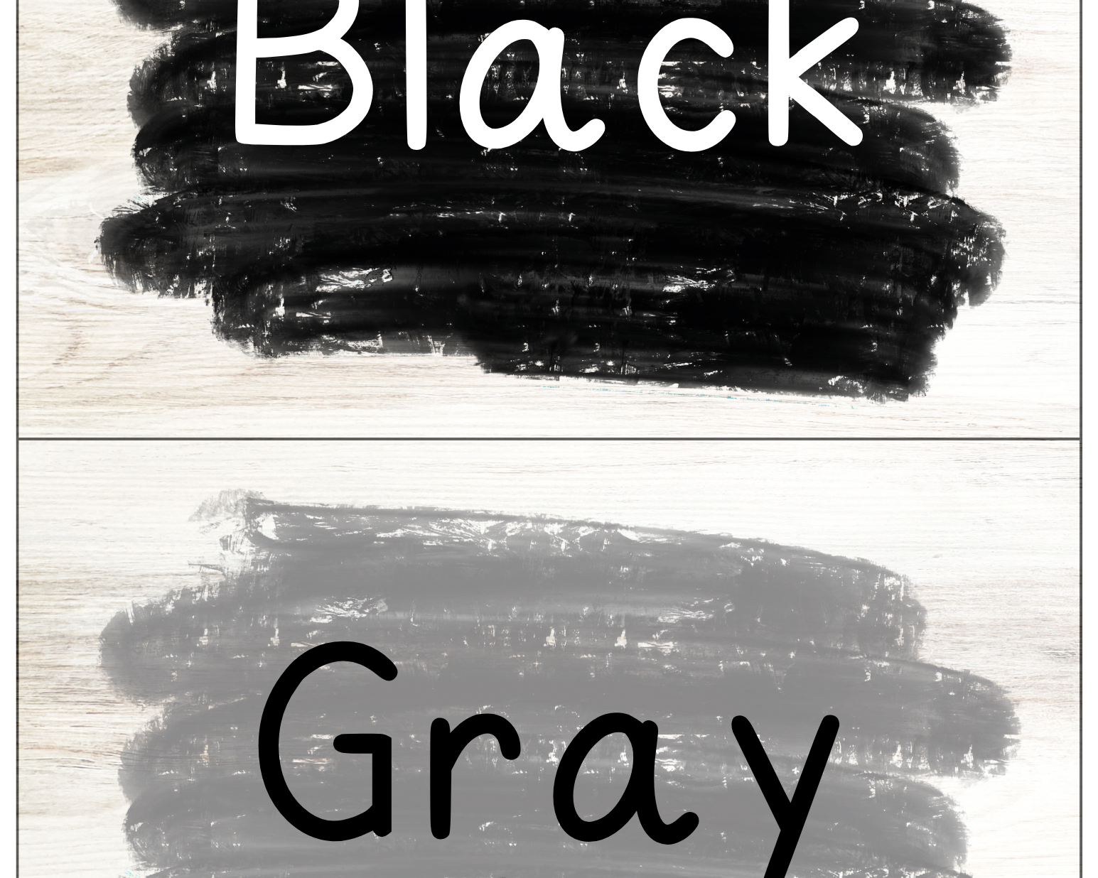 Color/Shape Posters | Buffalo Nickel Ranch Theme