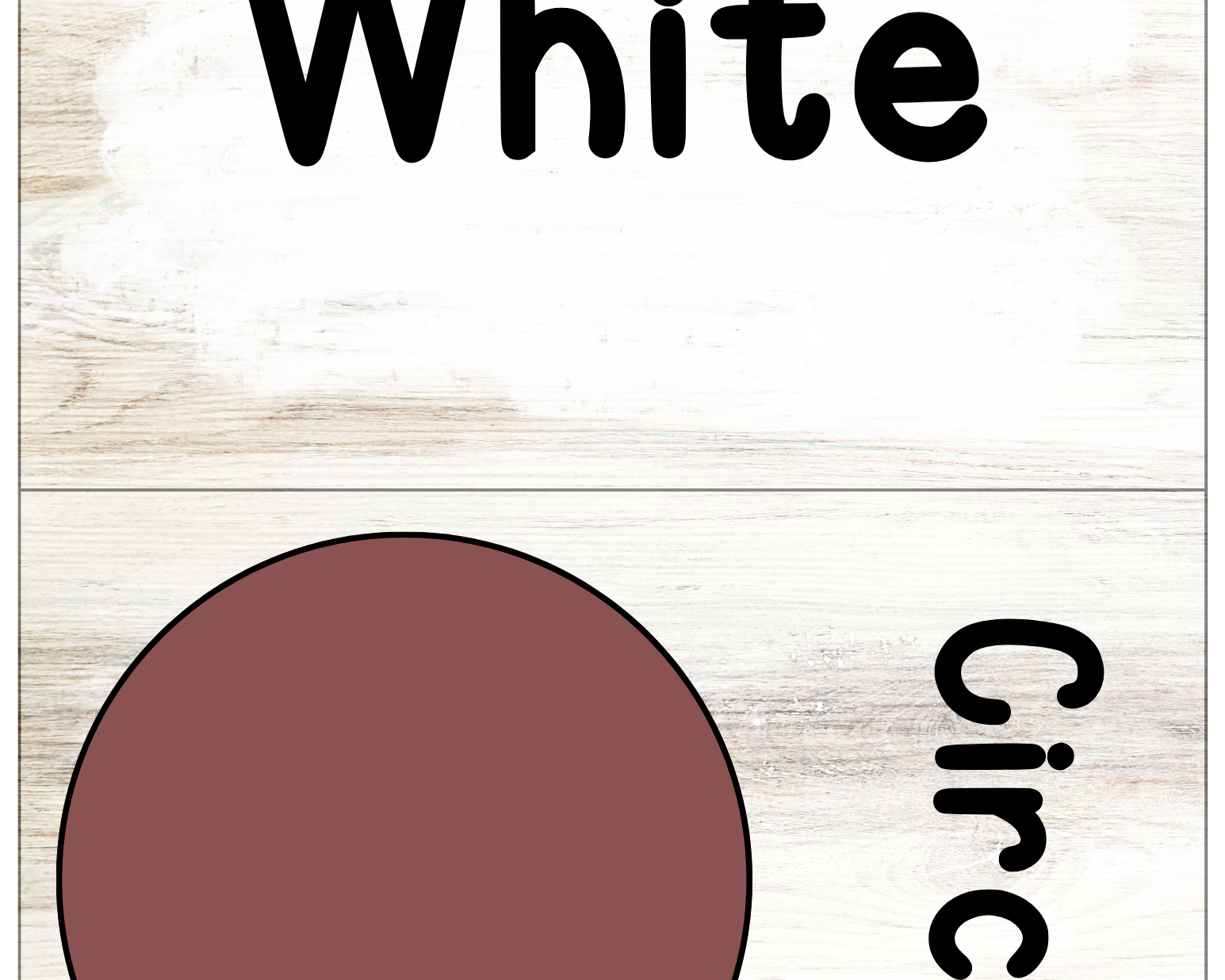 Color/Shape Posters | Buffalo Nickel Ranch Theme