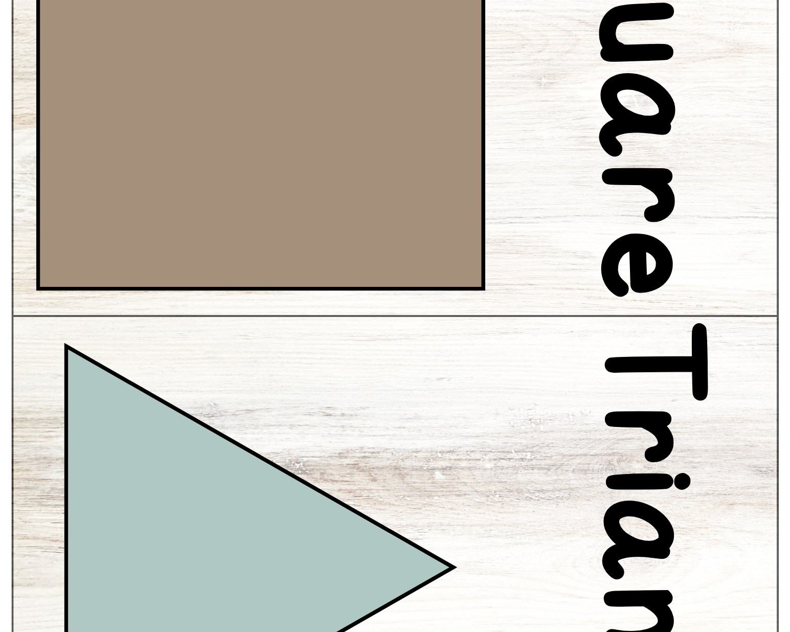 Color/Shape Posters | Buffalo Nickel Ranch Theme